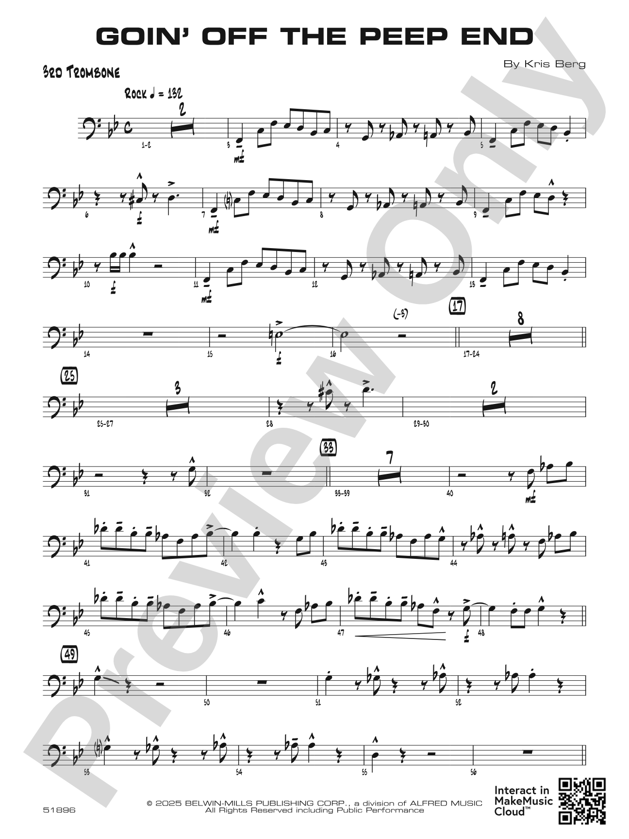 Goin' off the Peep End: 3rd Trombone