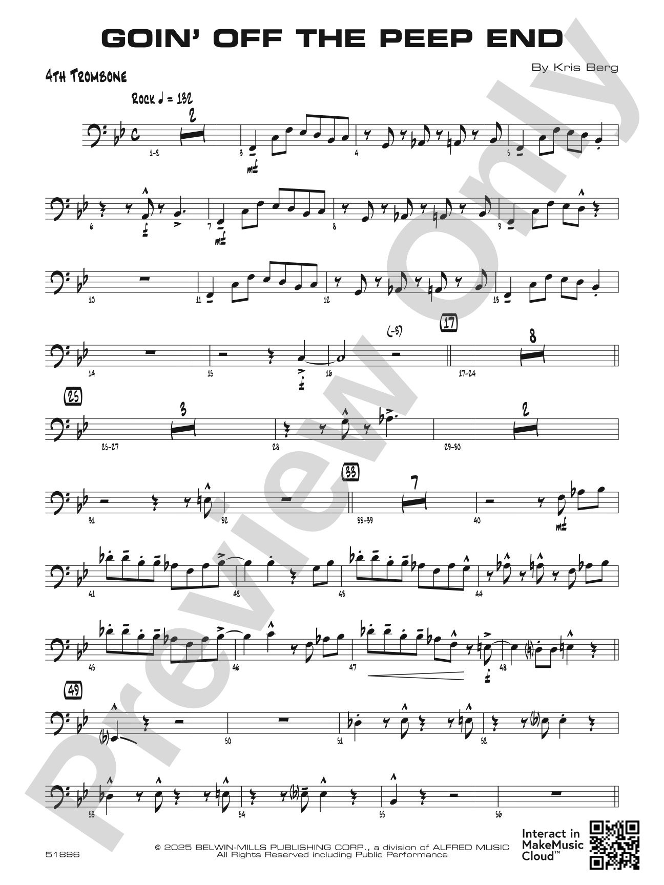 Goin' off the Peep End: 4th Trombone