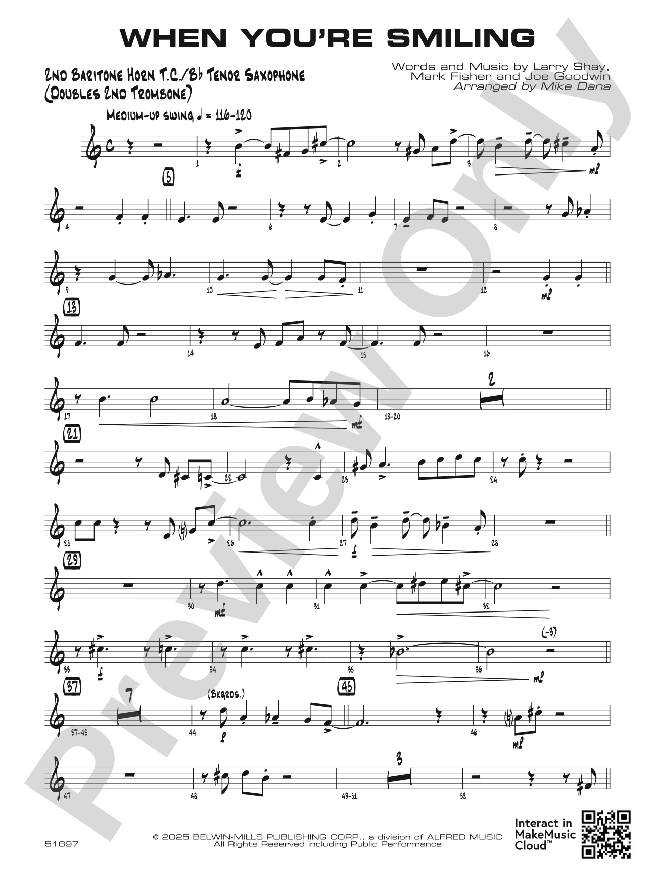 When You're Smiling: 2nd Baritone T.C.