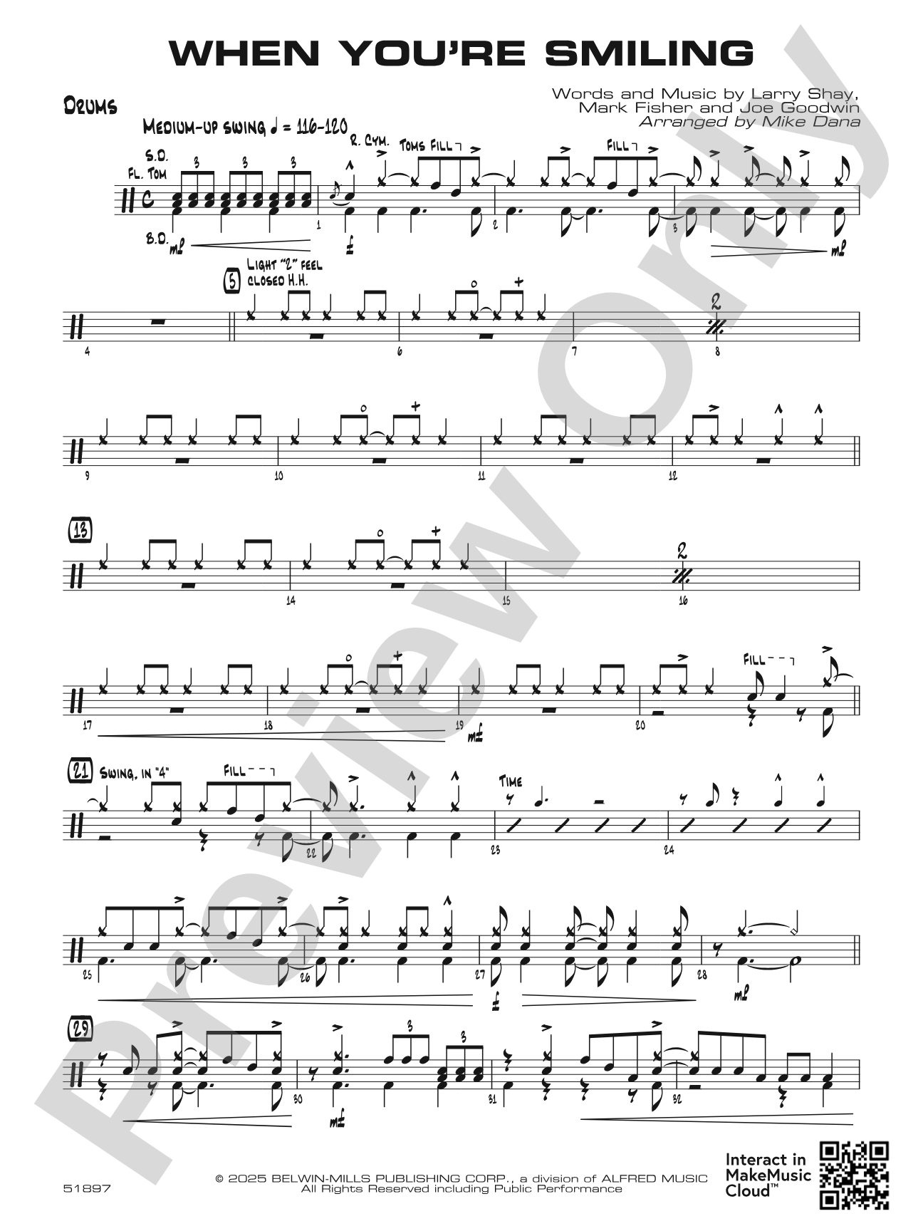 When You're Smiling: Drums