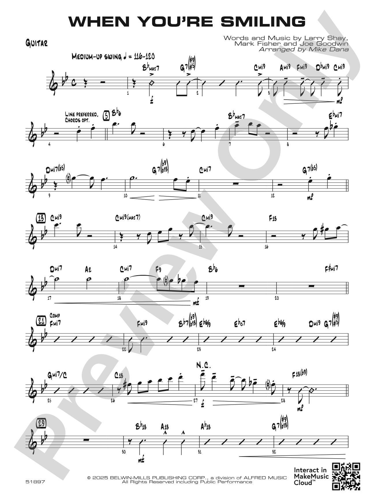 When You're Smiling: Guitar