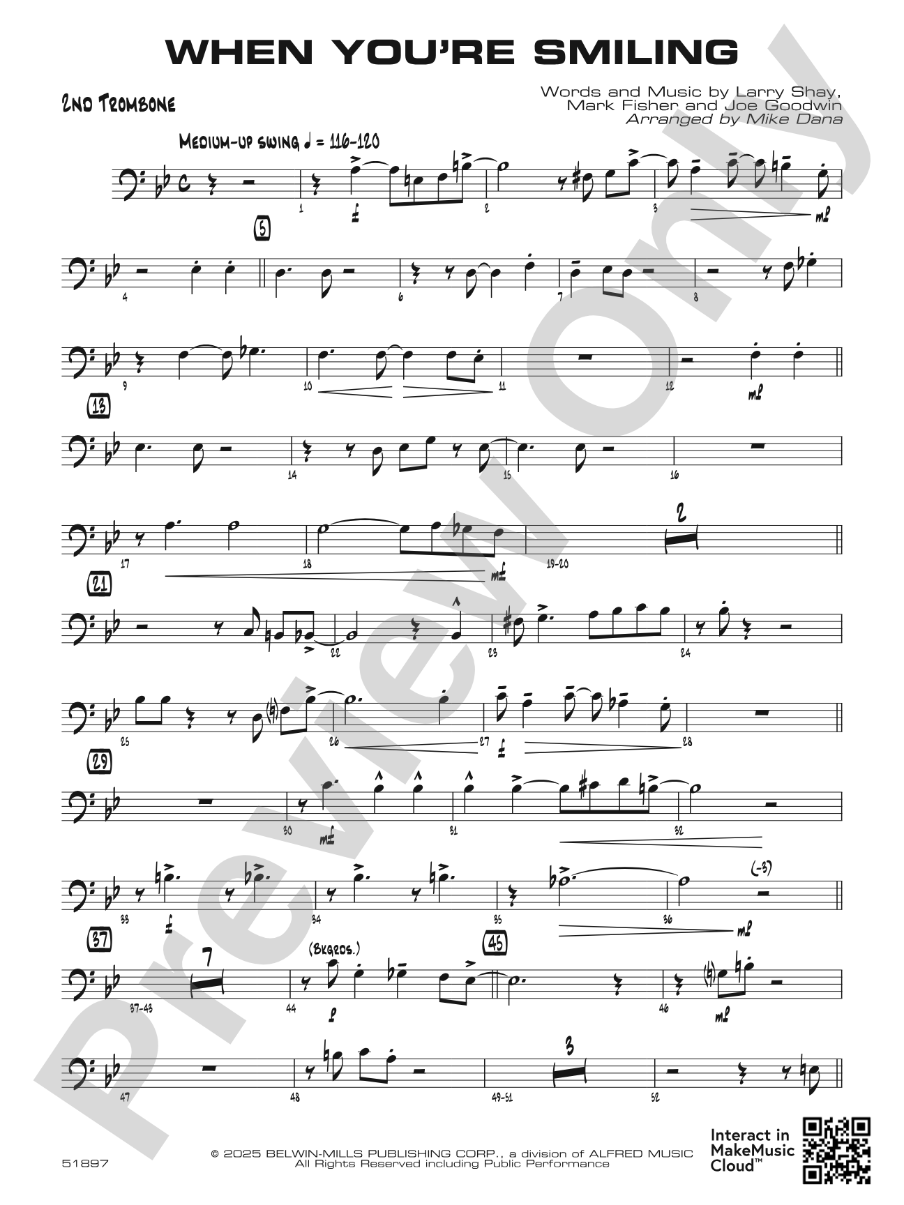 When You're Smiling: 2nd Trombone