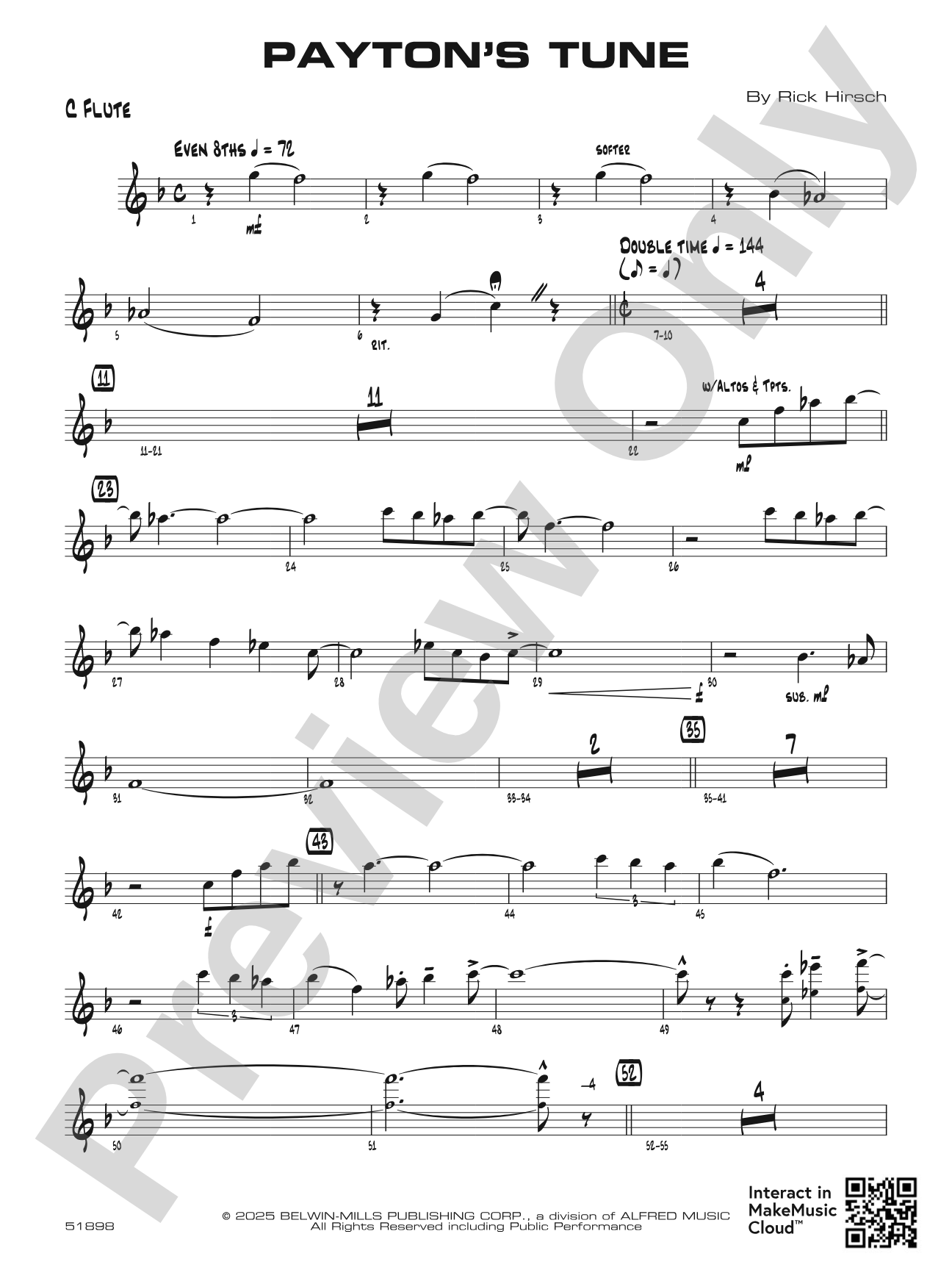 Payton's Tune: Flute