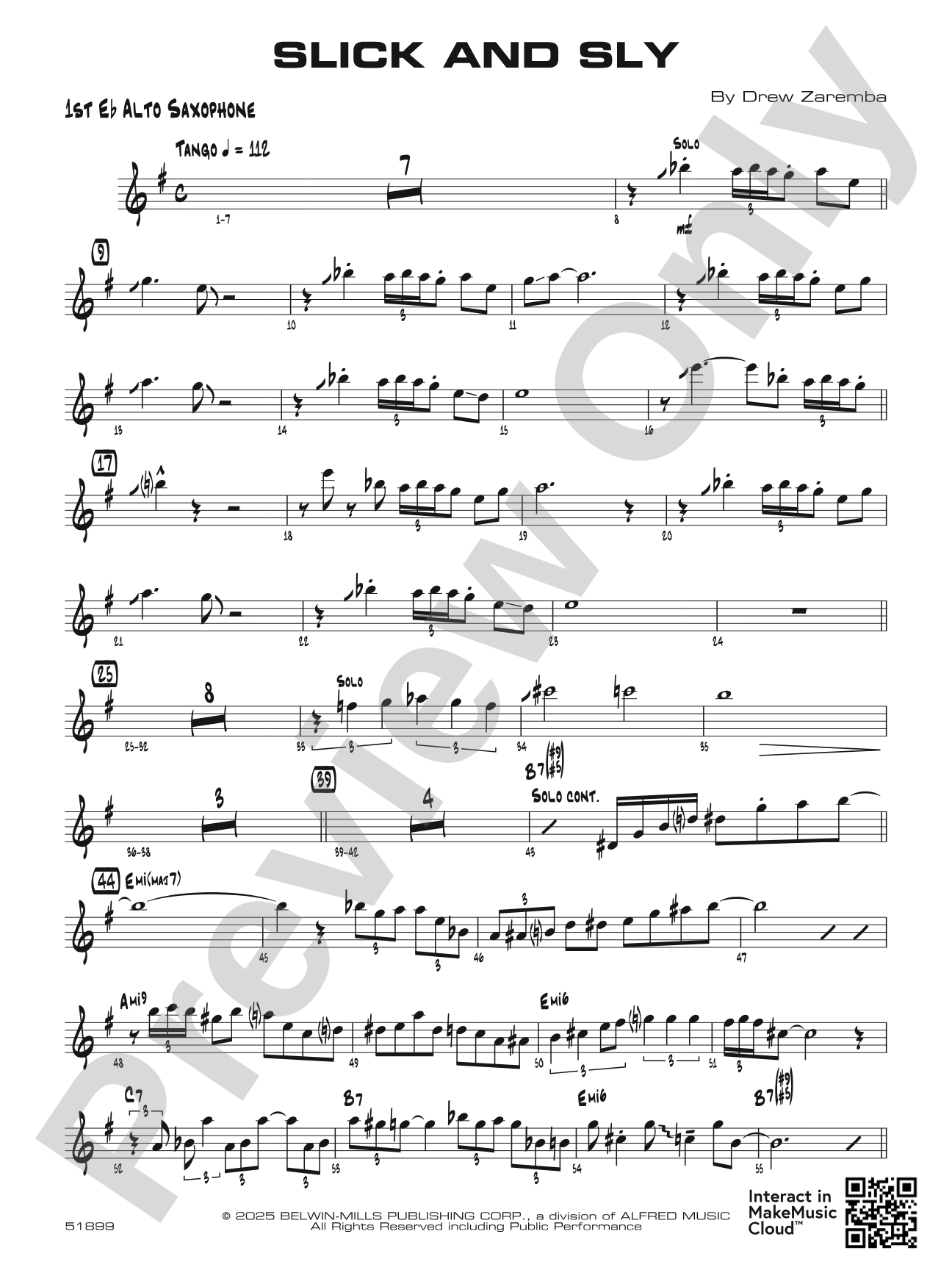 Slick and Sly: E-flat Alto Saxophone