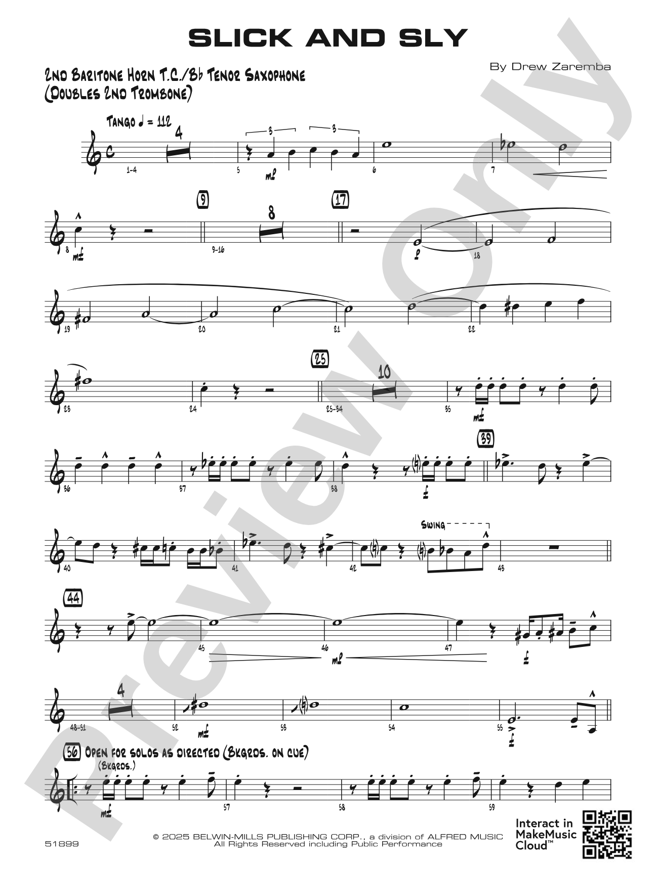 Slick and Sly: 2nd Baritone T.C.
