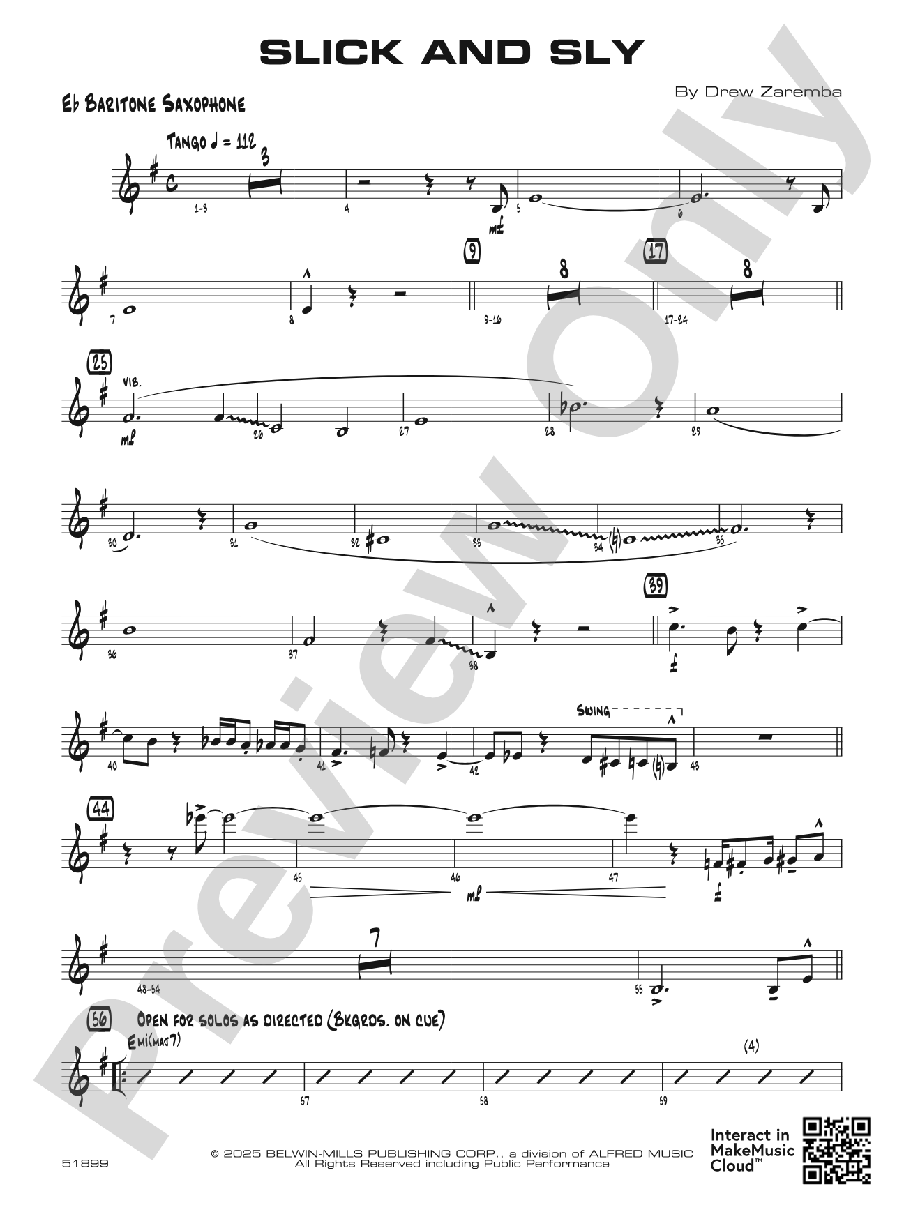 Slick and Sly: E-flat Baritone Saxophone
