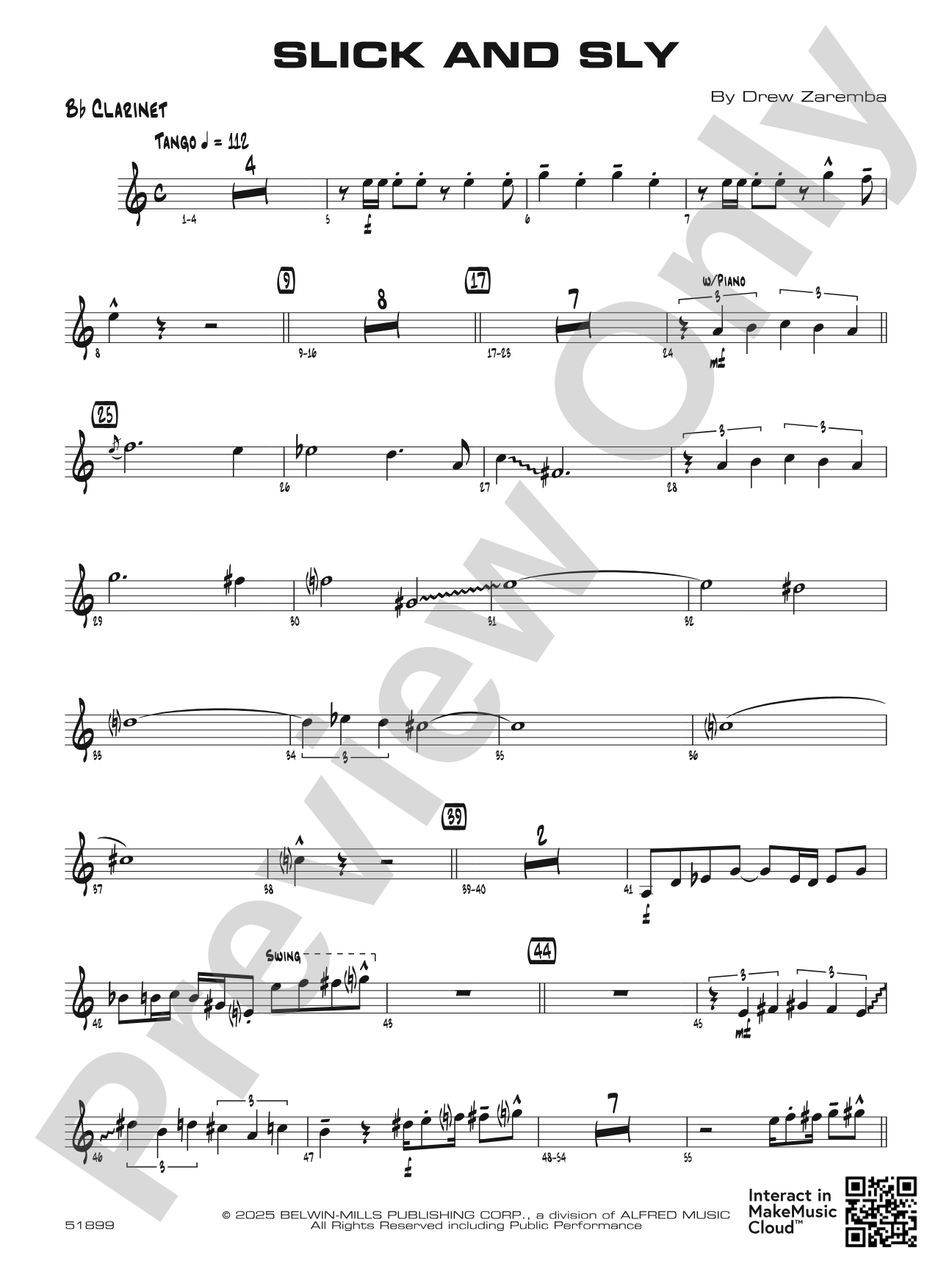 Slick and Sly: 1st B-flat Clarinet