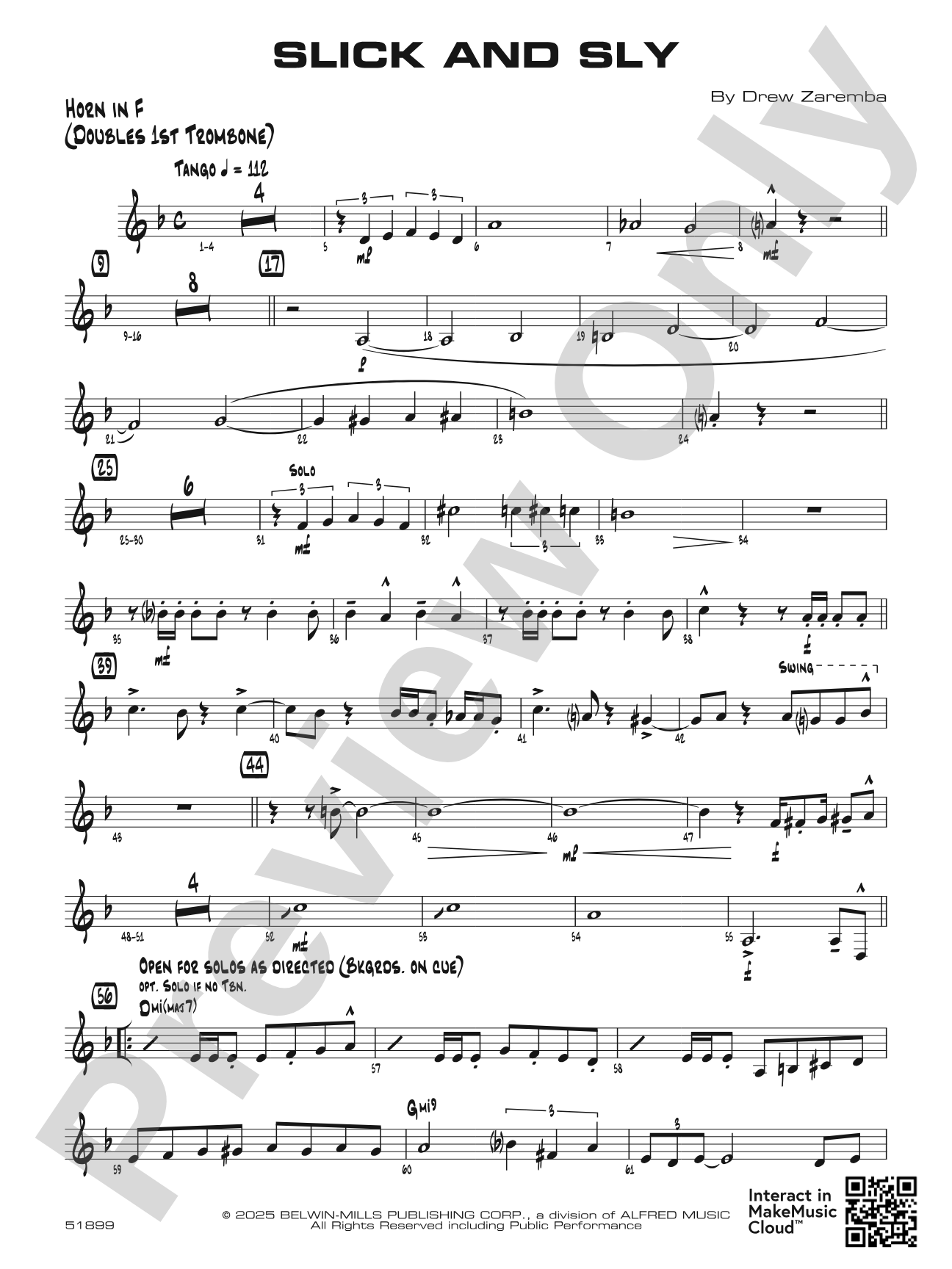 Slick and Sly: 1st F Horn