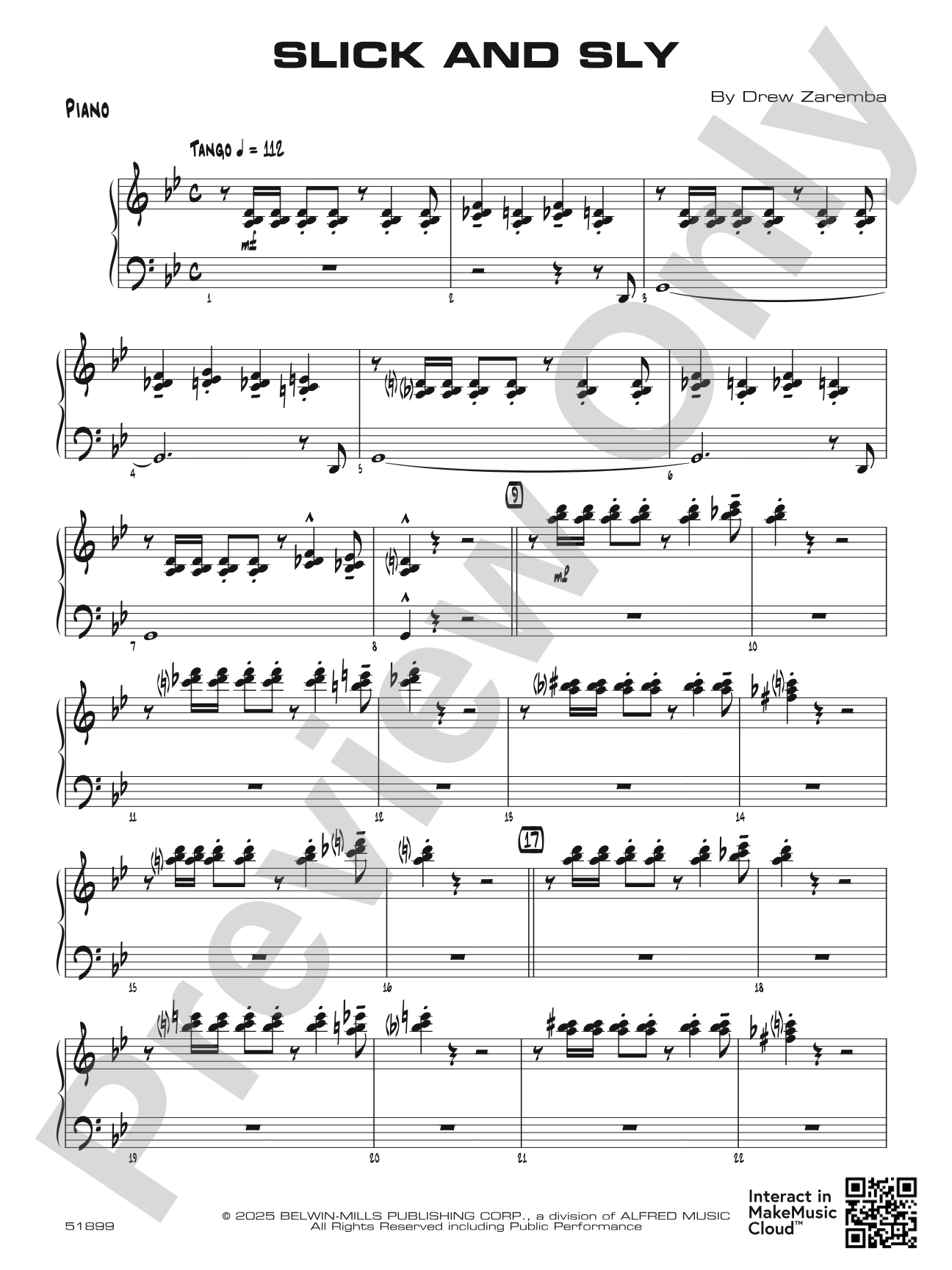 Slick and Sly: Piano Accompaniment