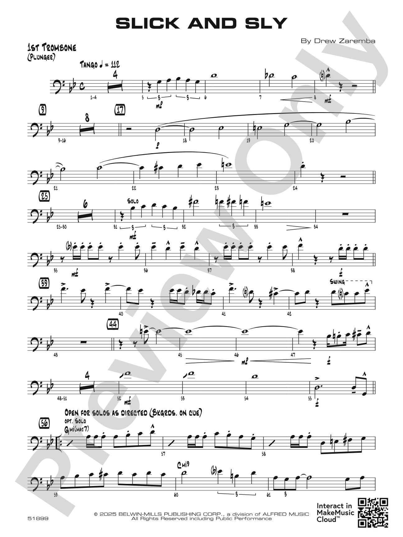 Slick and Sly: 1st Trombone