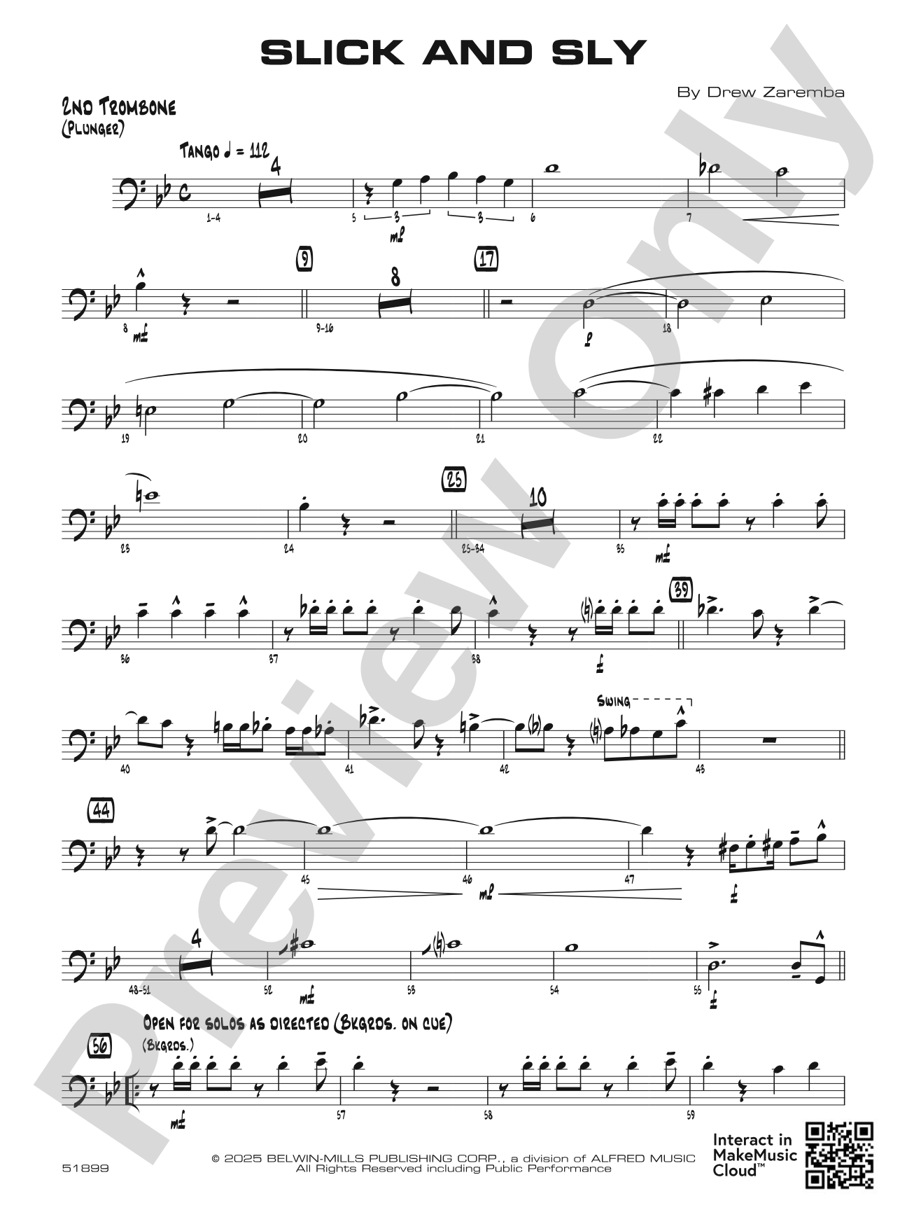 Slick and Sly: 2nd Trombone