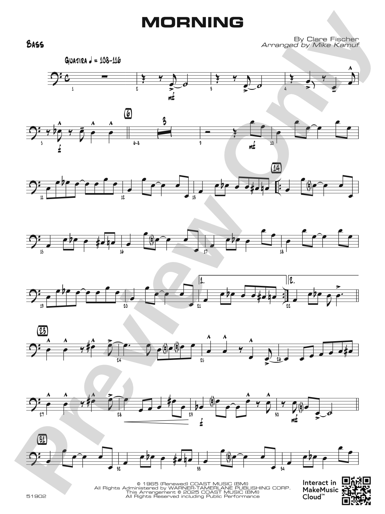 Morning: String Bass