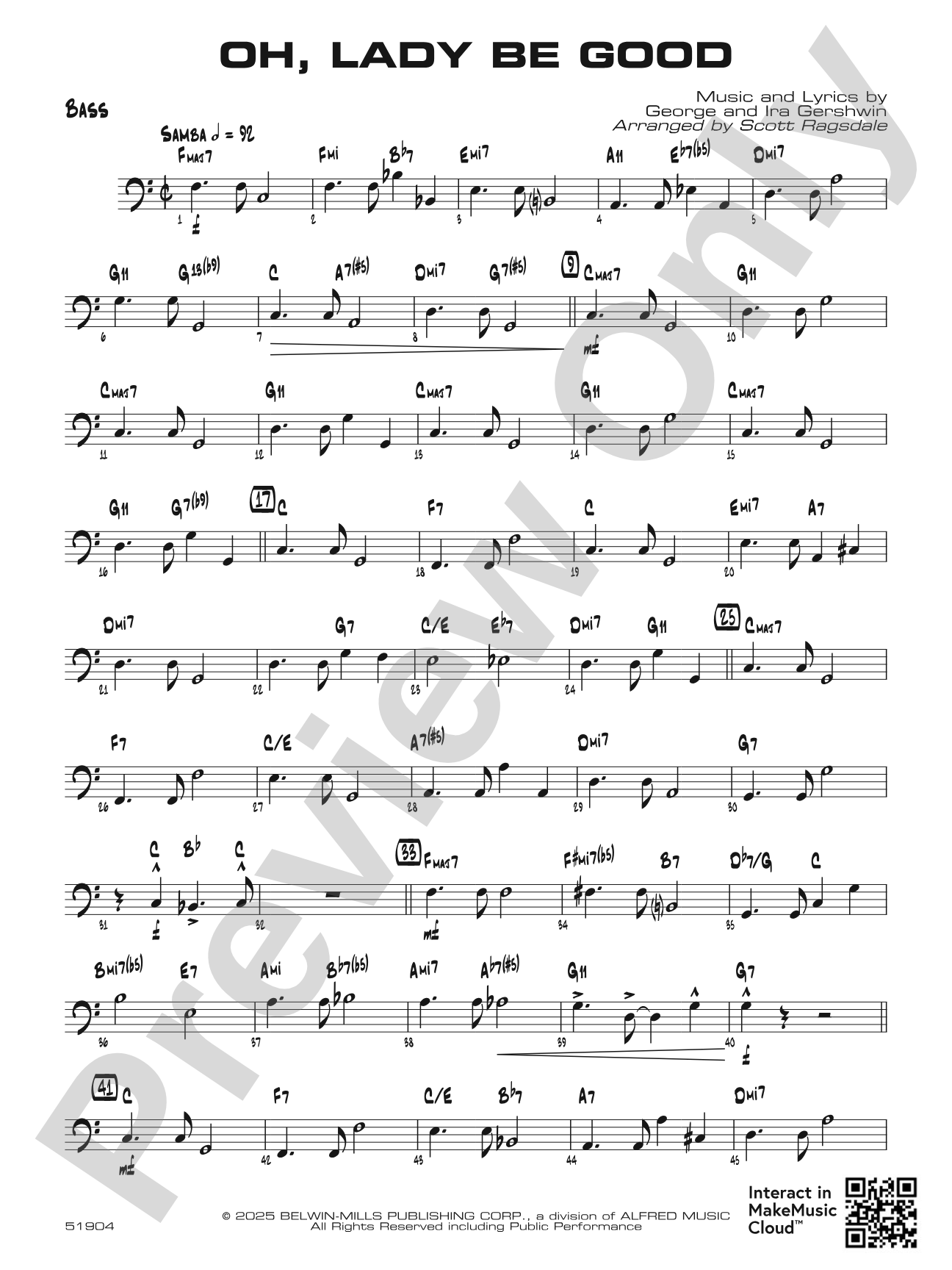 Oh, Lady Be Good: String Bass