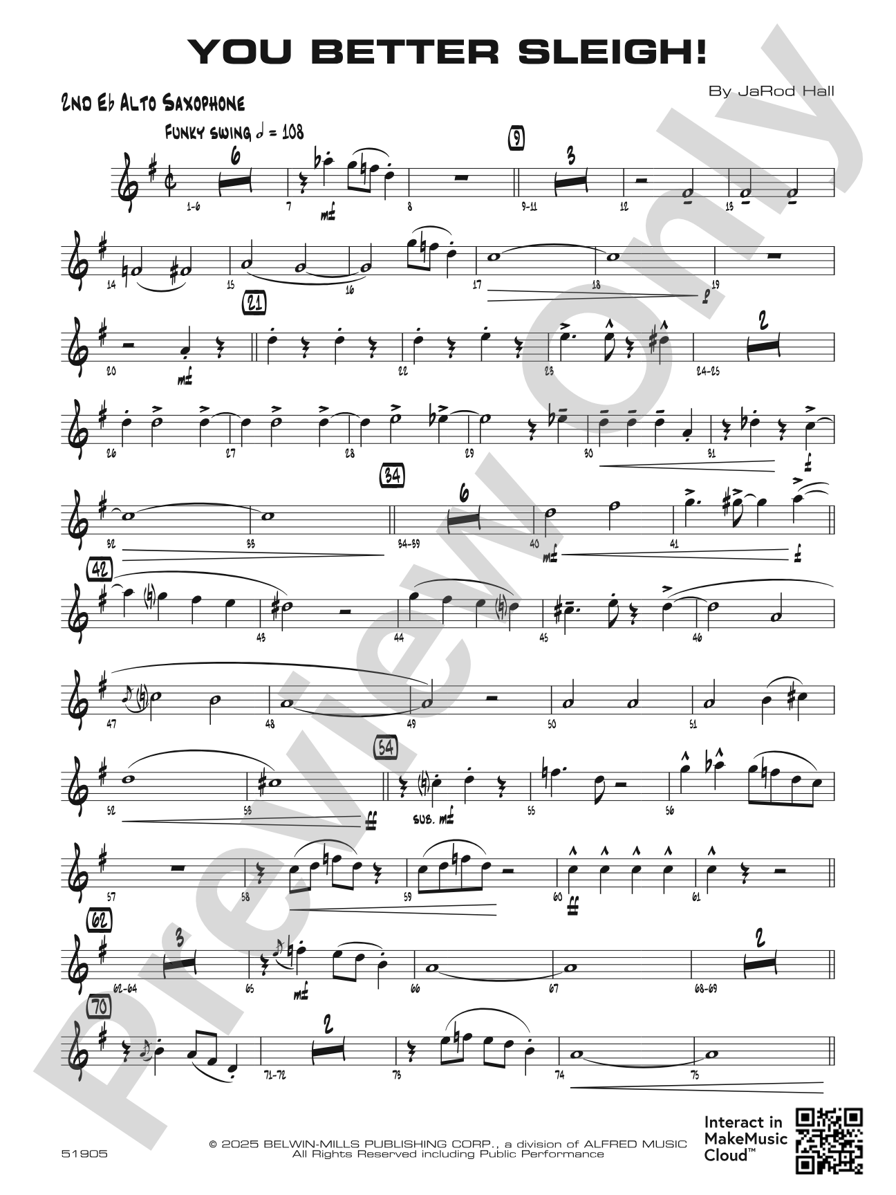 You Better Sleigh!: 2nd E-flat Alto Saxophone