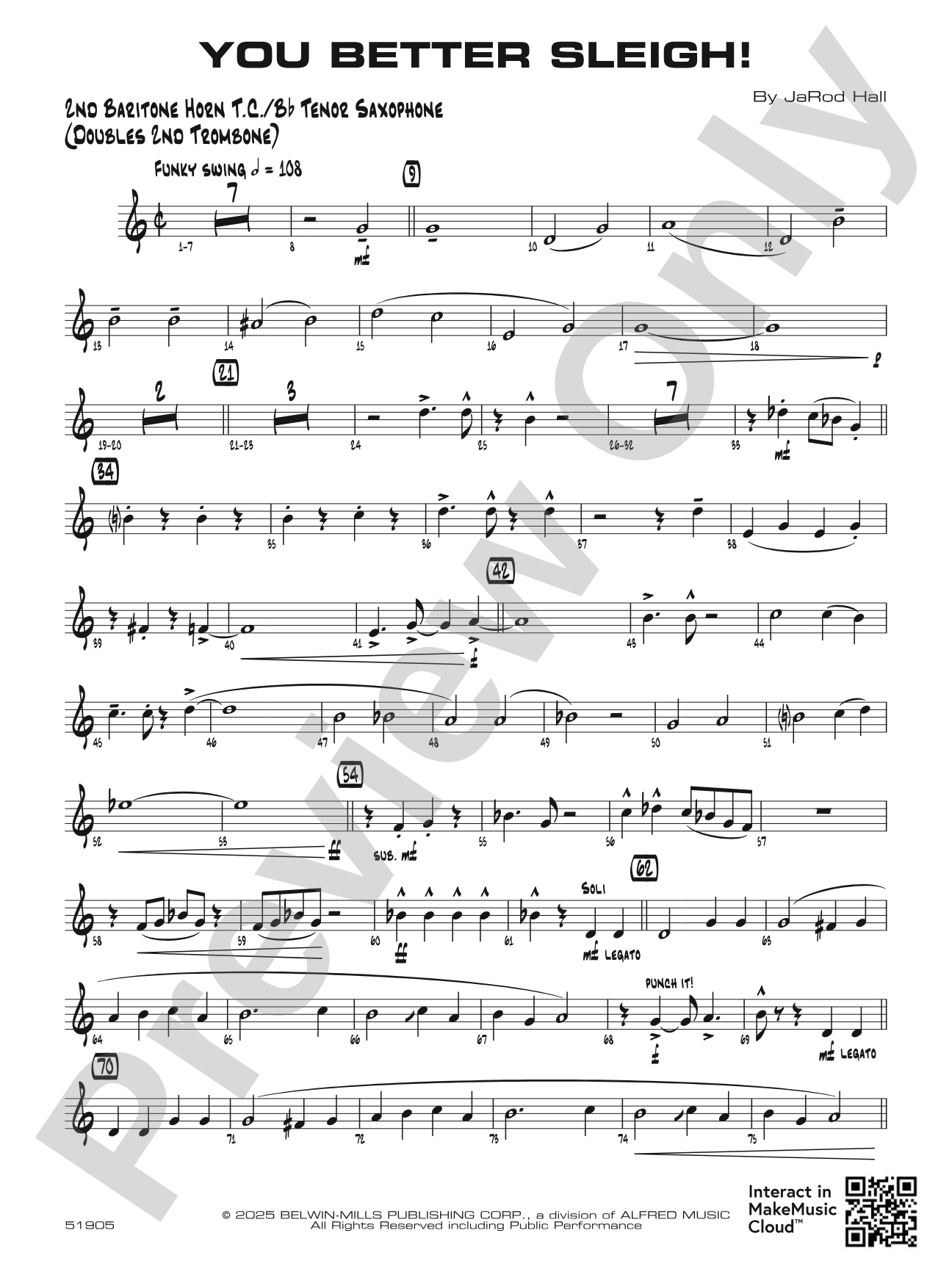 You Better Sleigh!: 2nd Baritone T.C.