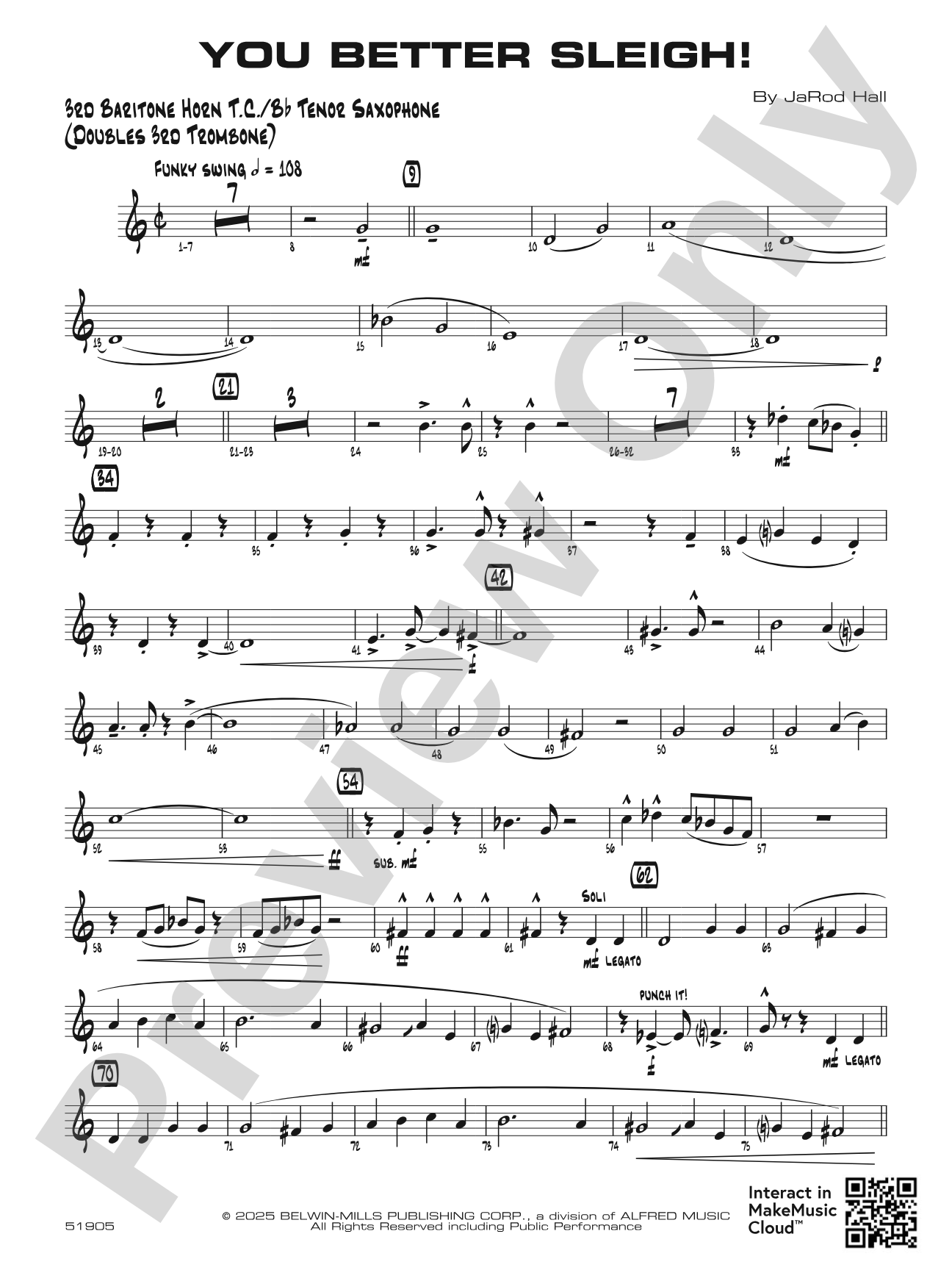 You Better Sleigh!: 3rd Baritone T.C.