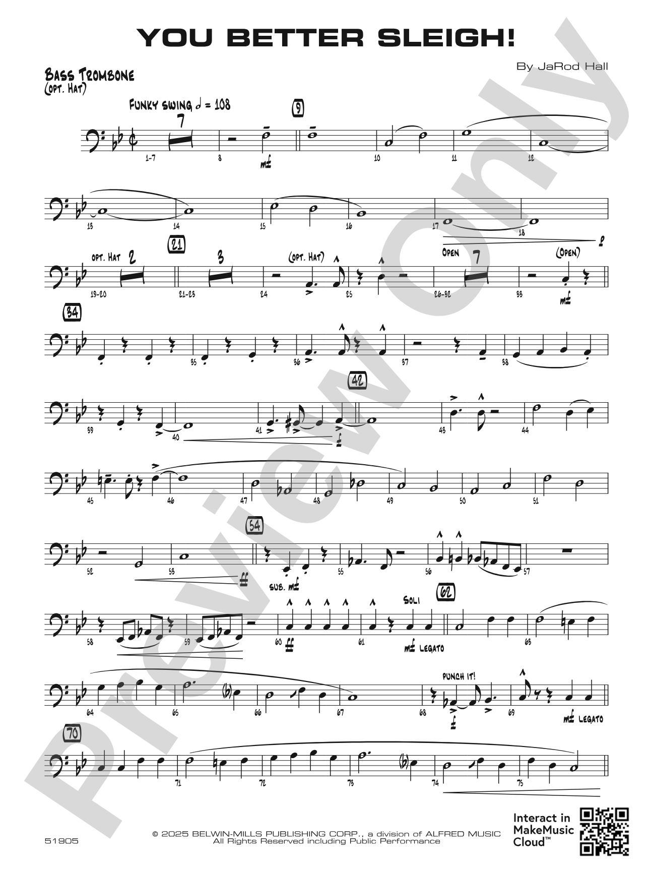 You Better Sleigh!: Bass Trombone