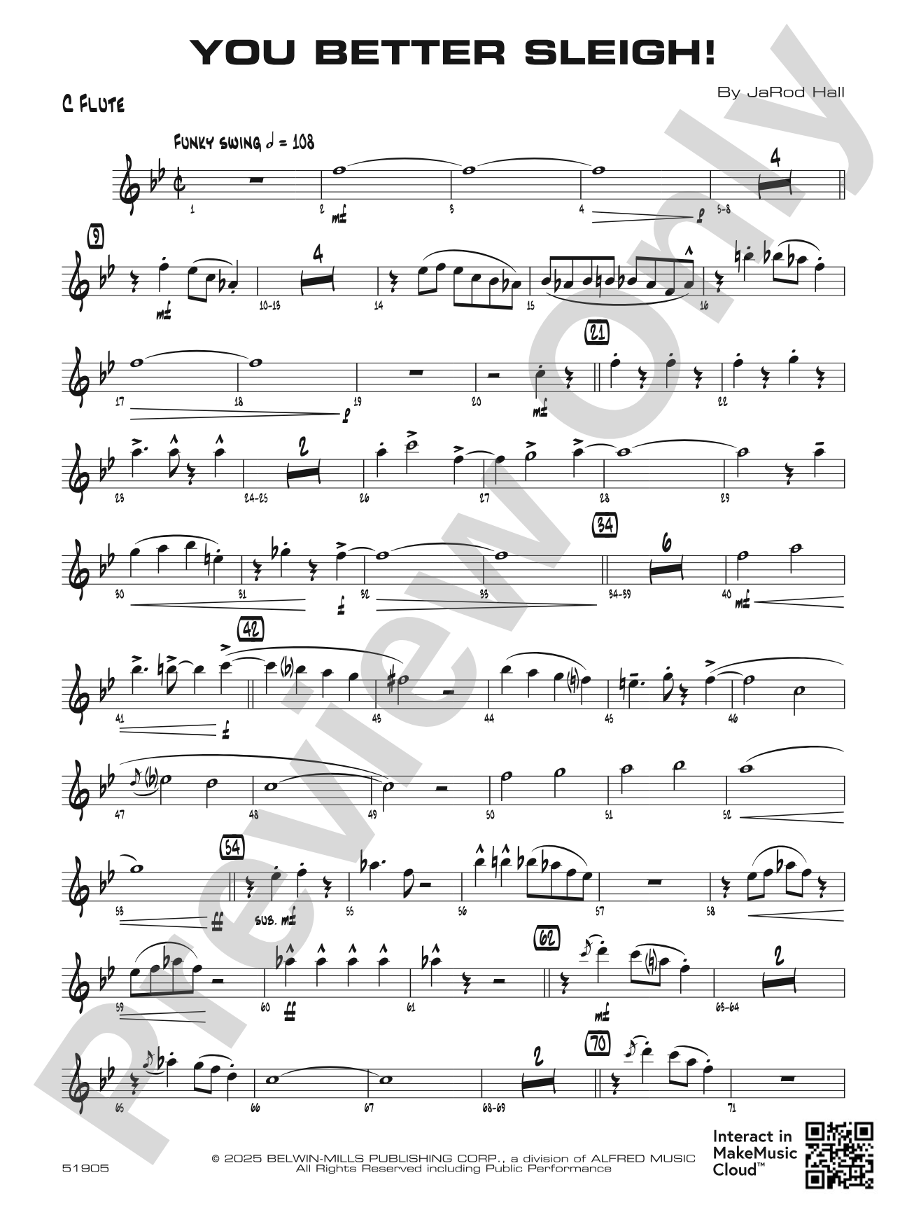 You Better Sleigh!: Flute
