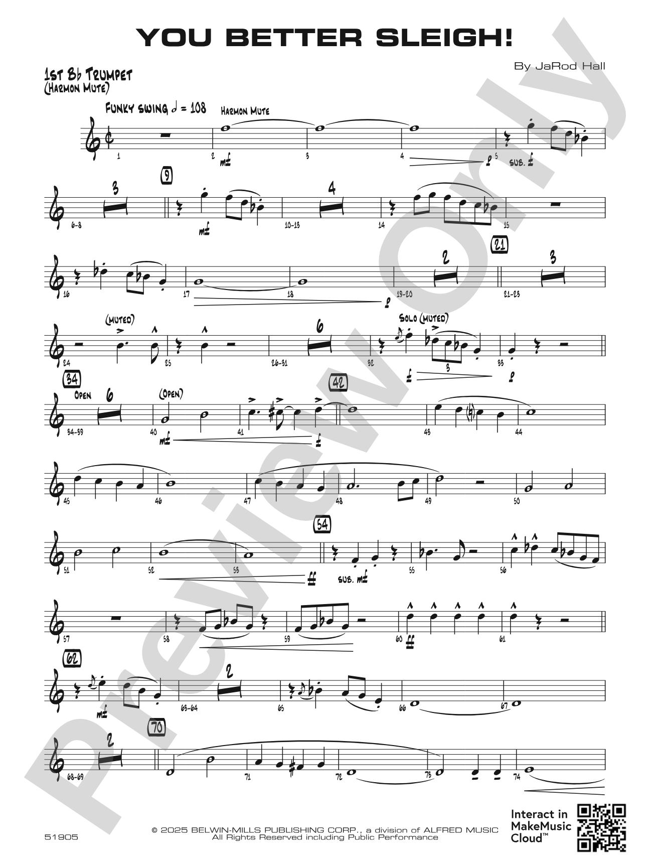 You Better Sleigh!: 1st B-flat Trumpet