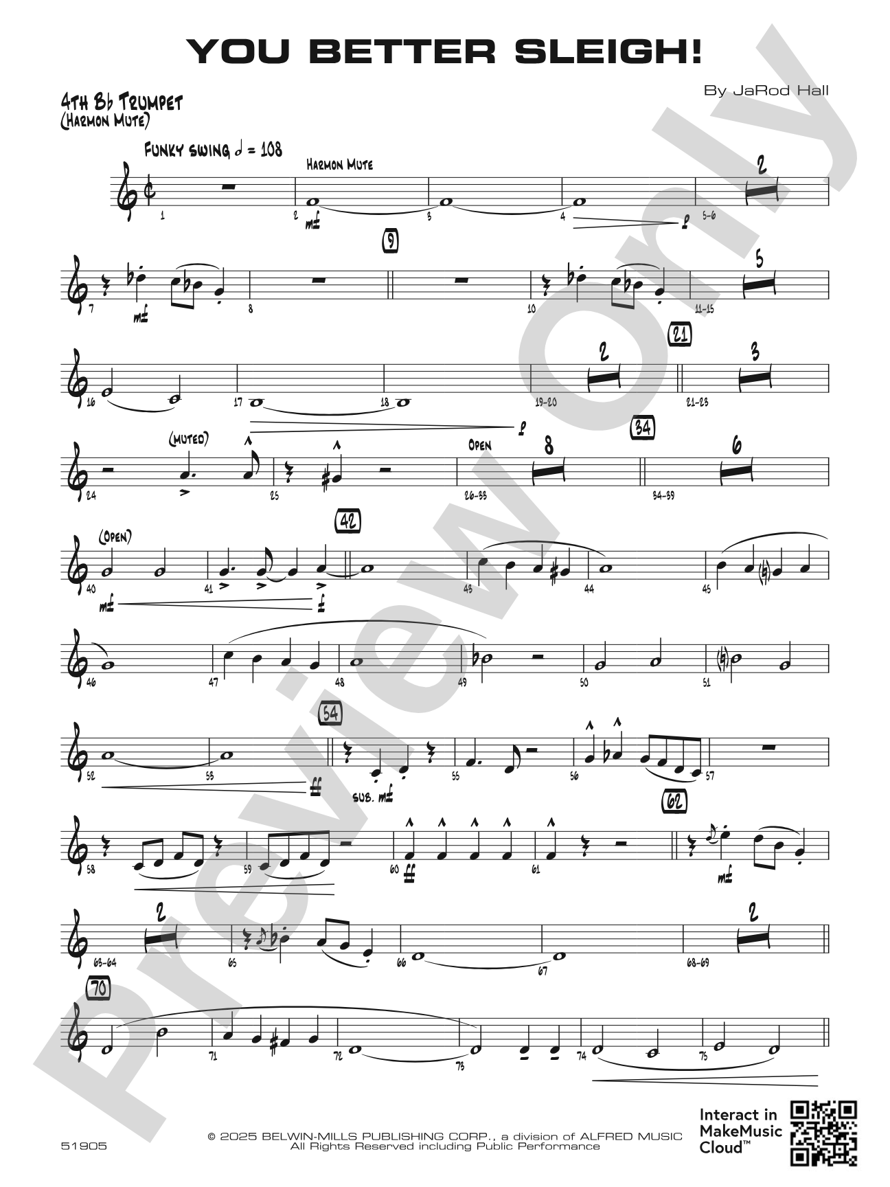 You Better Sleigh!: 4th B-flat Trumpet