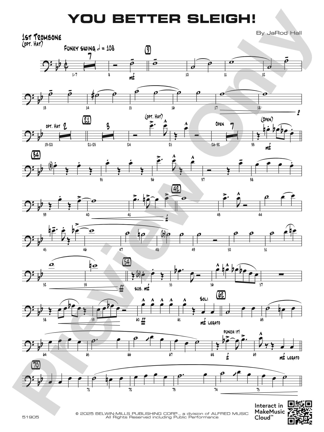 You Better Sleigh!: 1st Trombone
