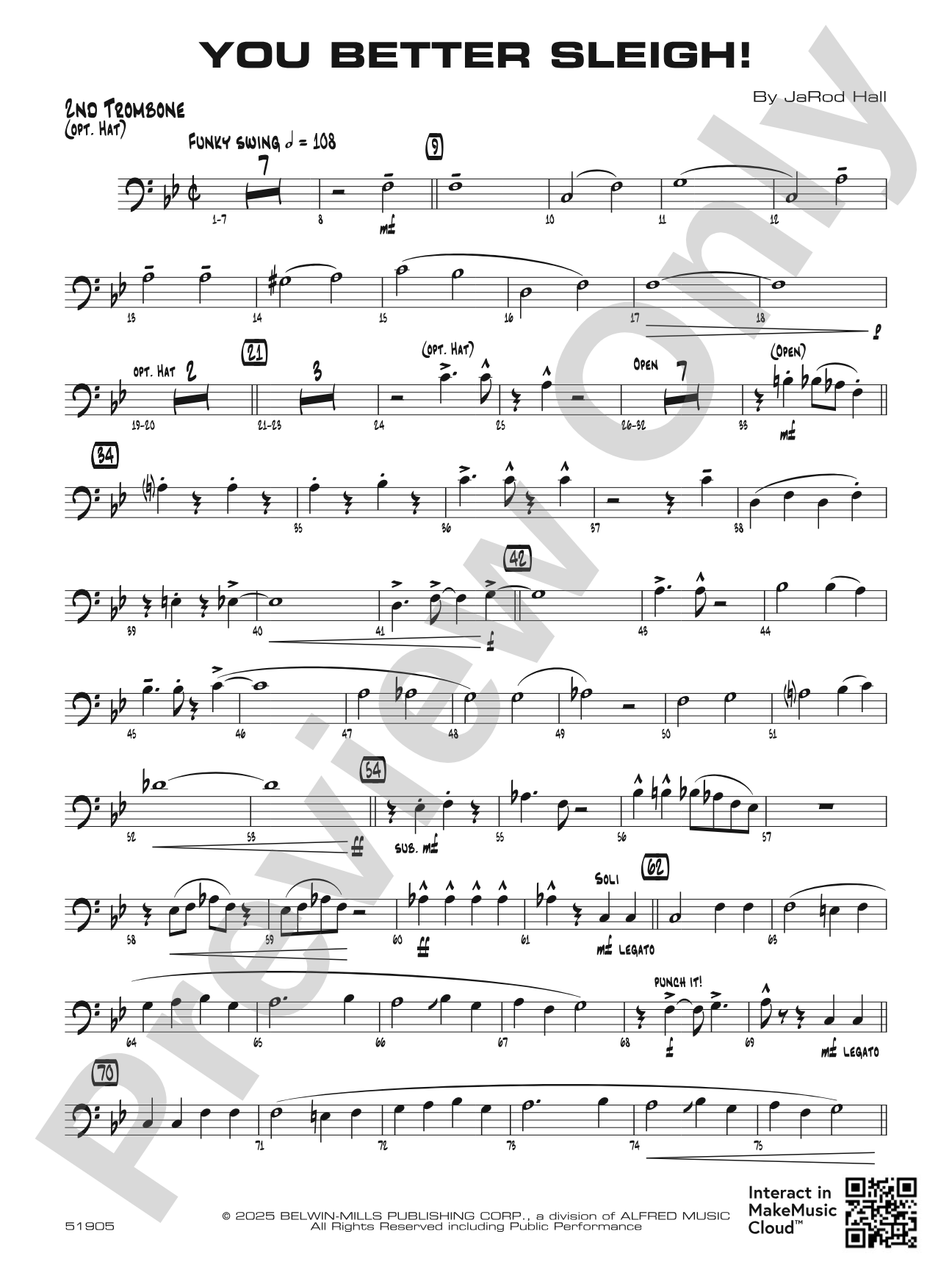 You Better Sleigh!: 2nd Trombone