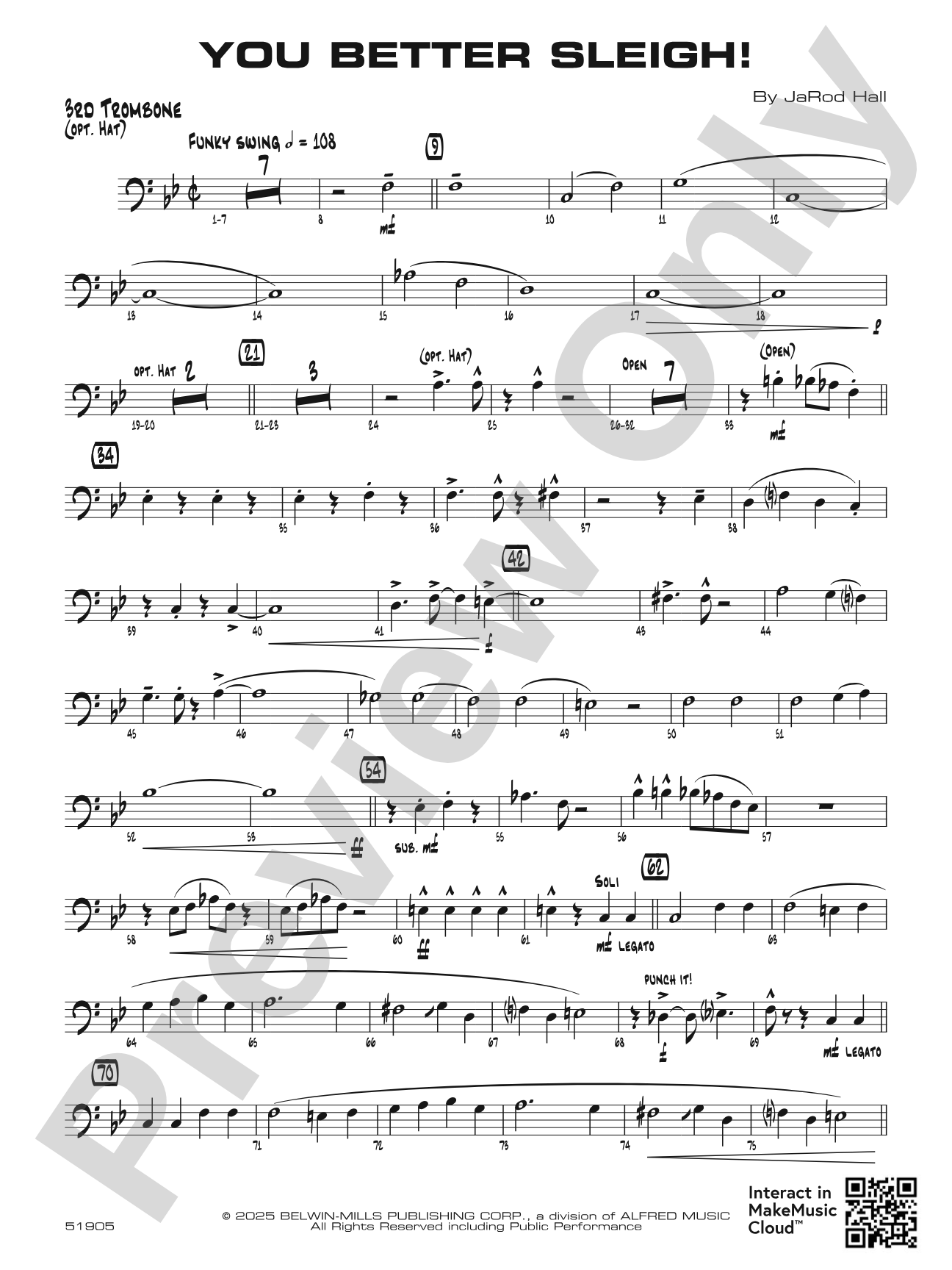 You Better Sleigh!: 3rd Trombone