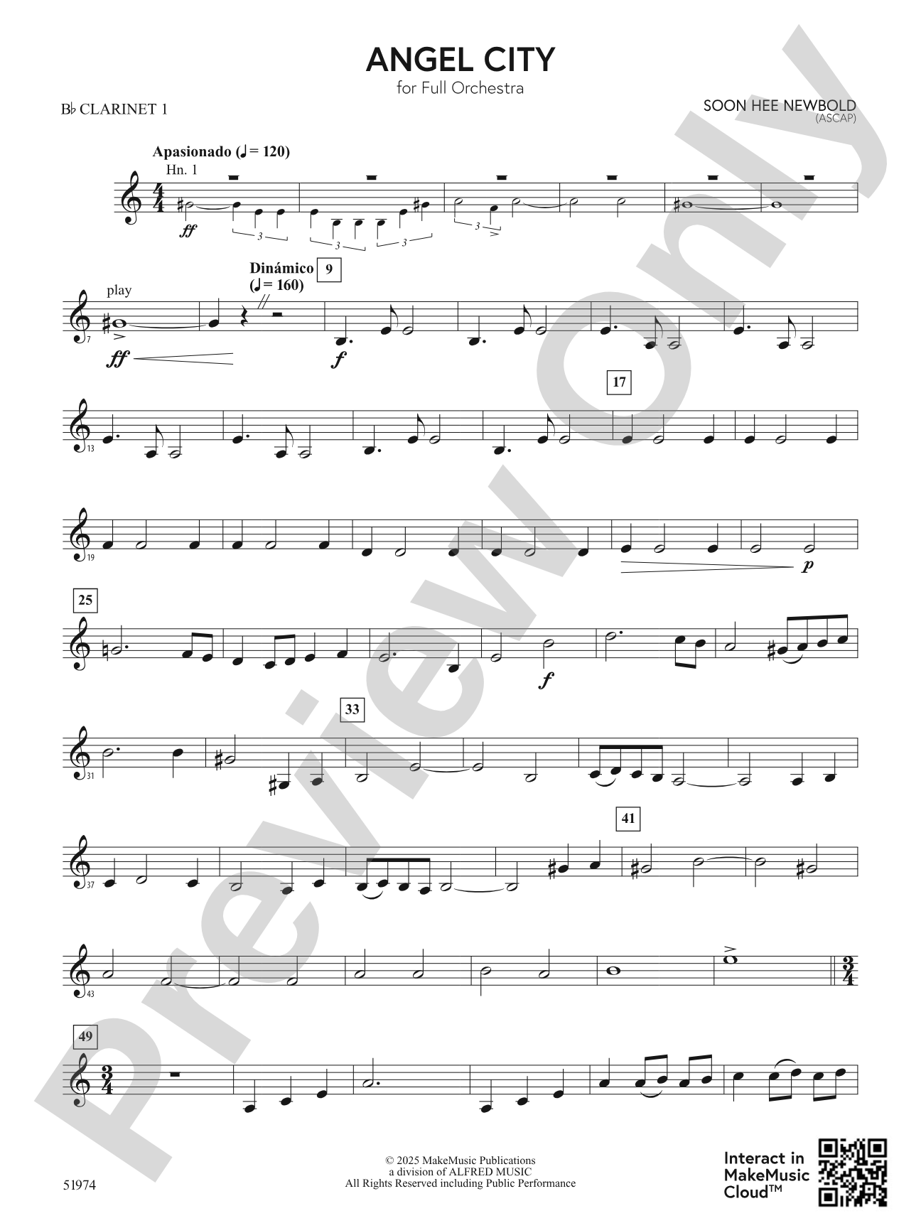 Angel City: 1st B-flat Clarinet