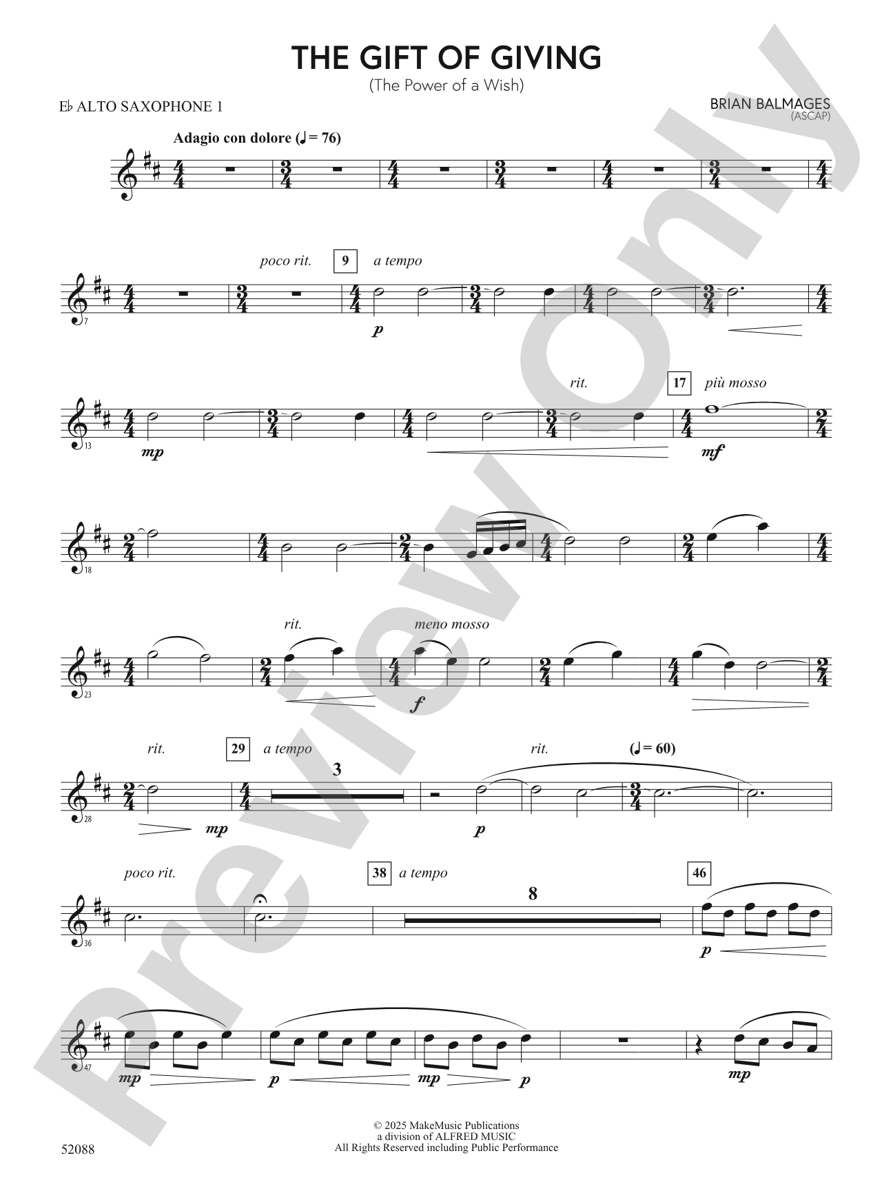 The Gift of Giving: E-flat Alto Saxophone