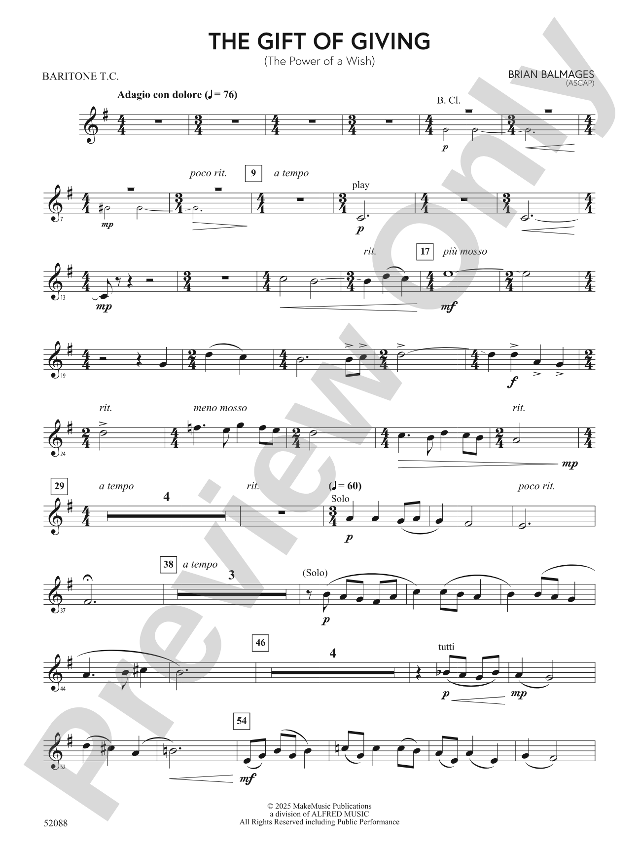 The Gift of Giving: Baritone T.C.