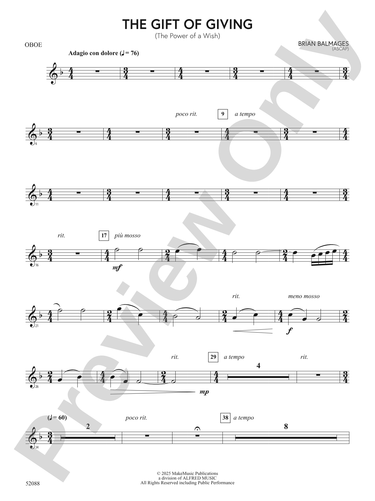 The Gift of Giving: Oboe
