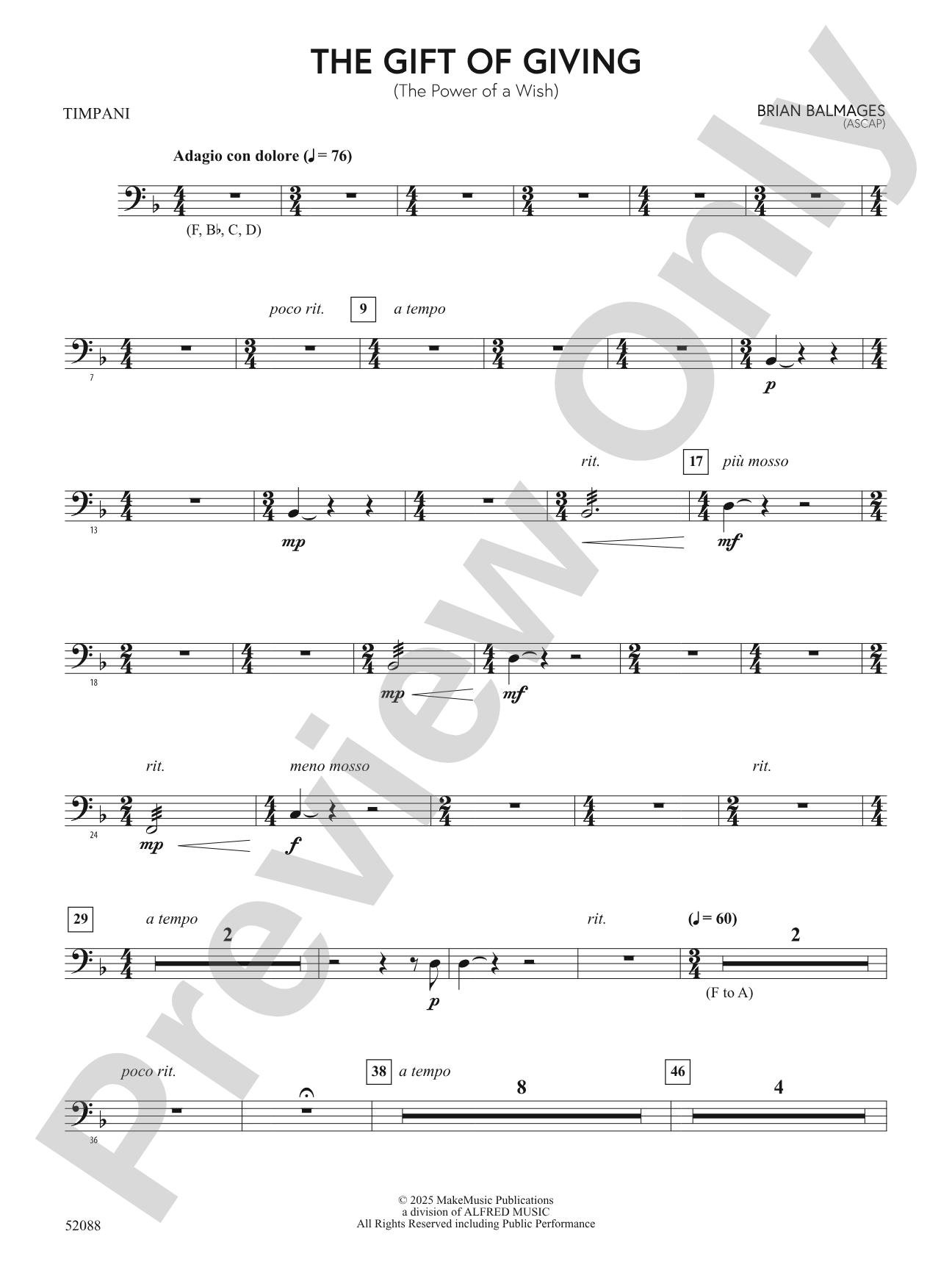 The Gift of Giving: Timpani