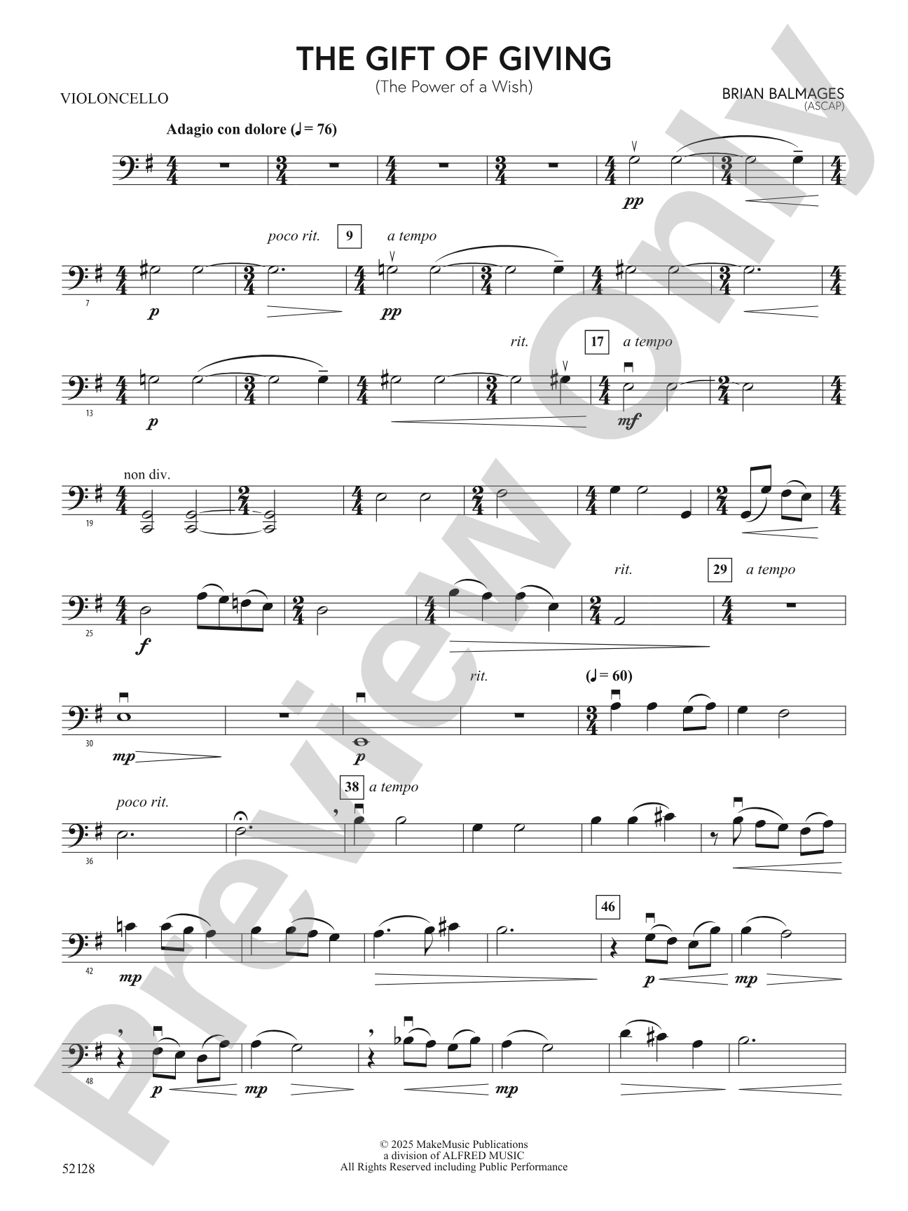 The Gift of Giving: Cello