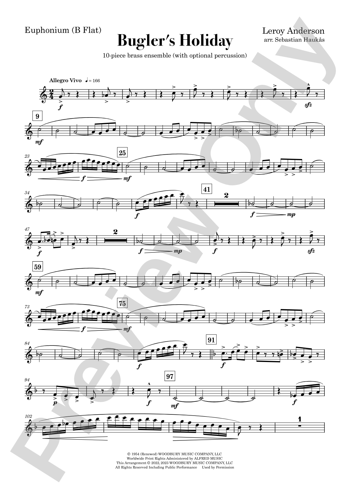 Bugler's Holiday: B-flat Euphonium