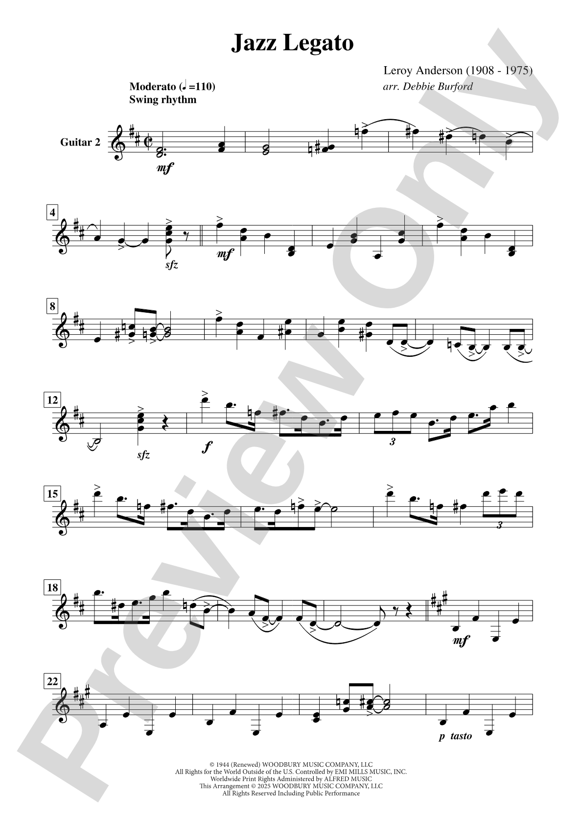 Jazz Legato: Guitar 2