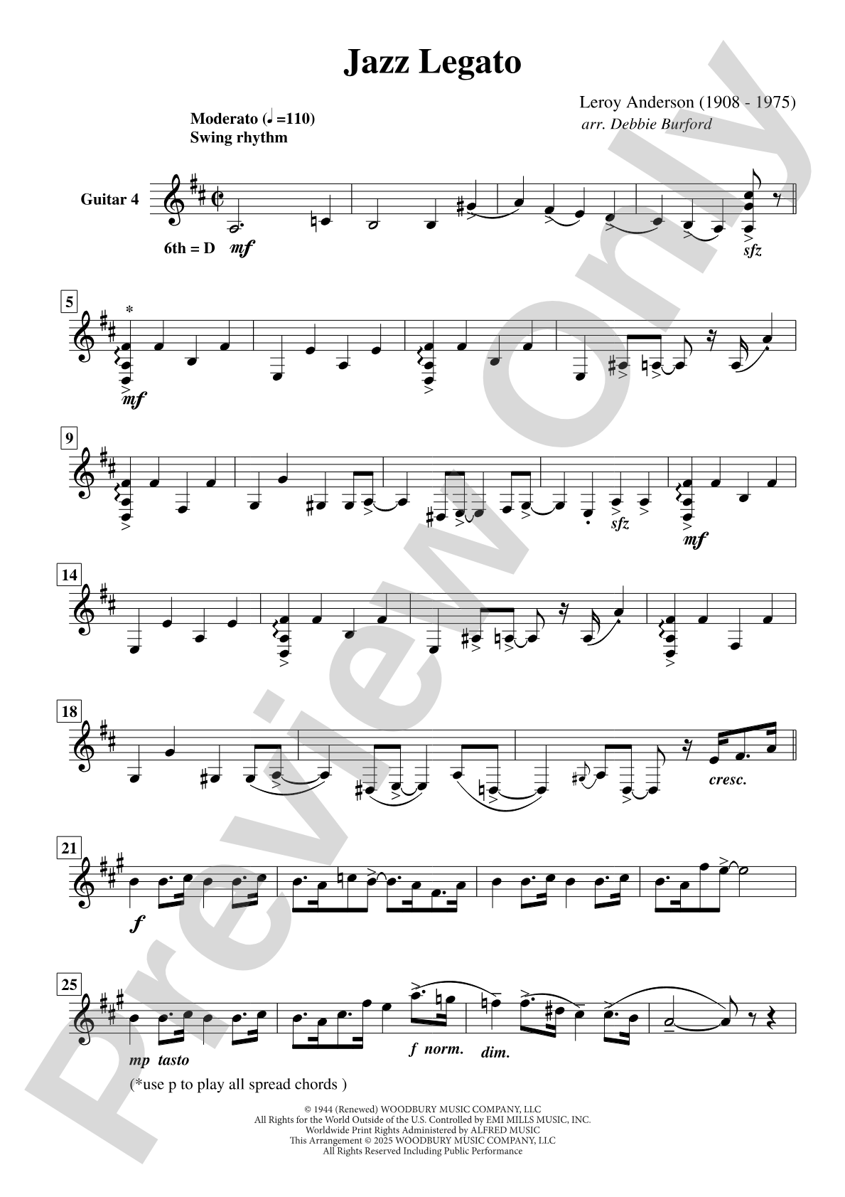 Jazz Legato: Guitar 4
