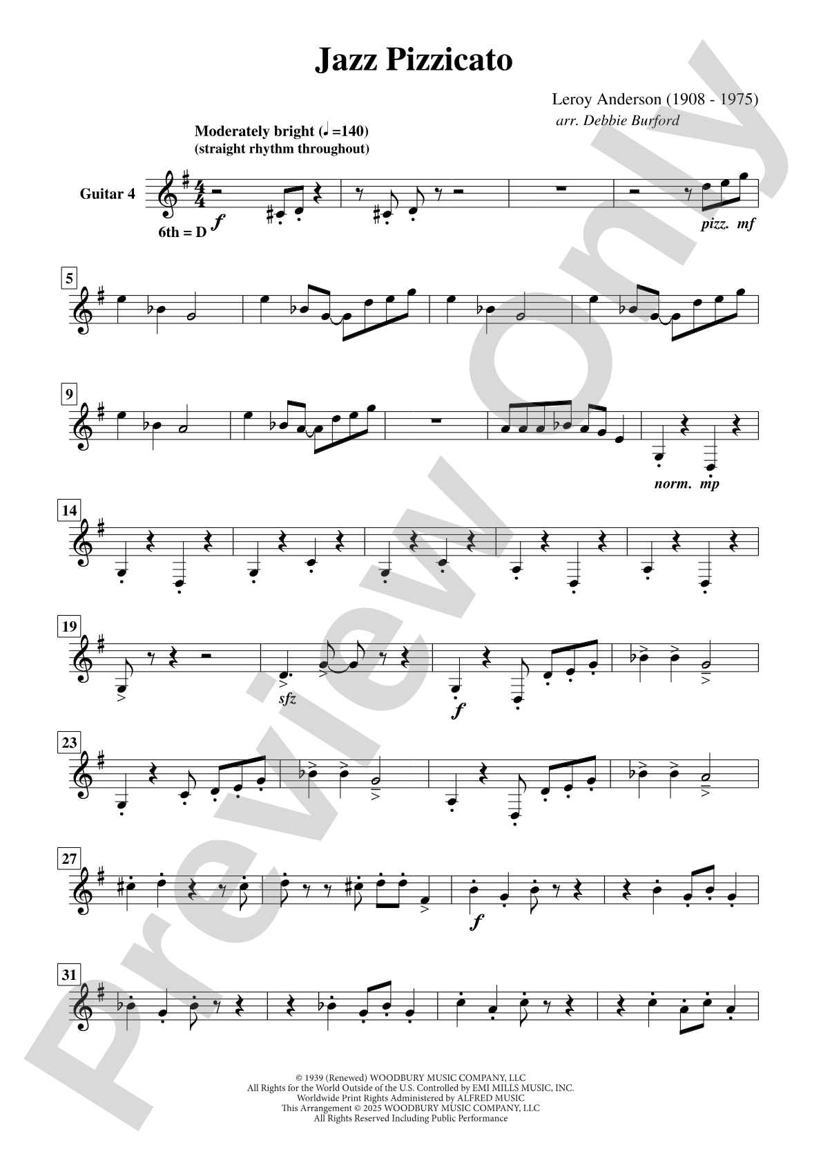 Jazz Pizzicato: Guitar 4