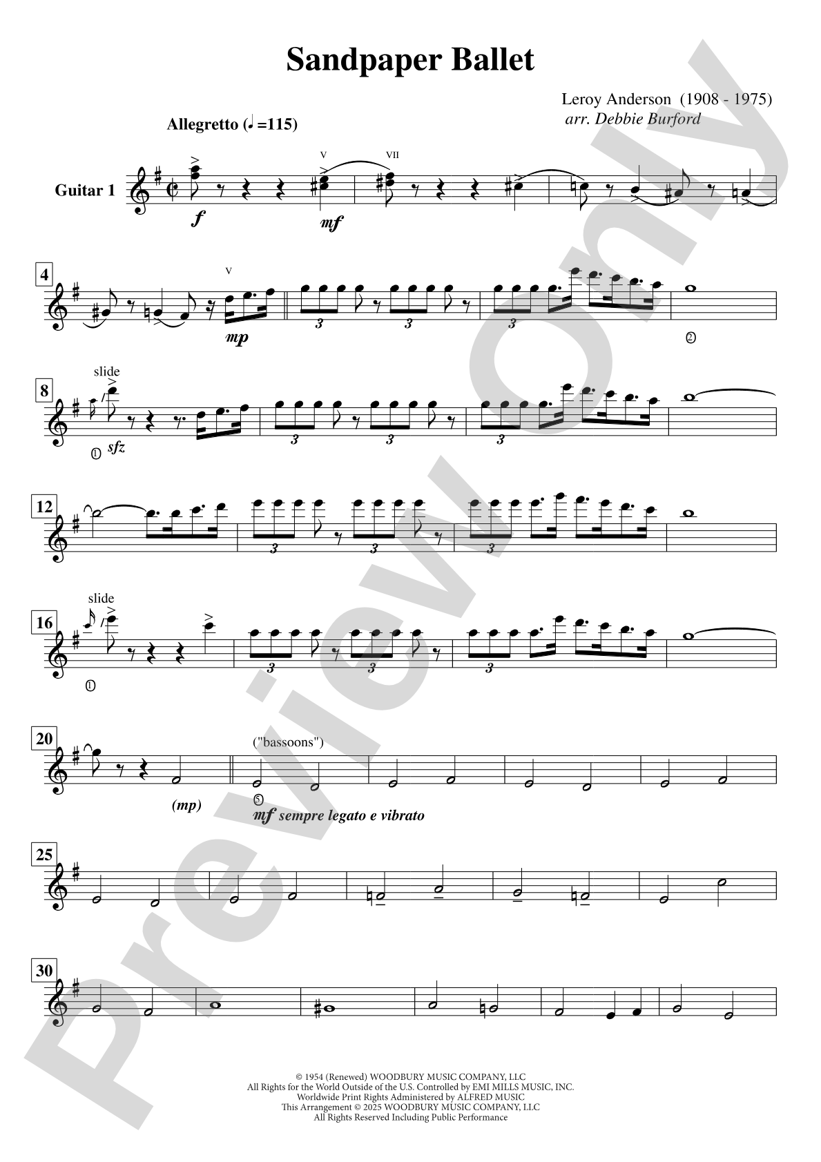 Sandpaper Ballet: Guitar 1