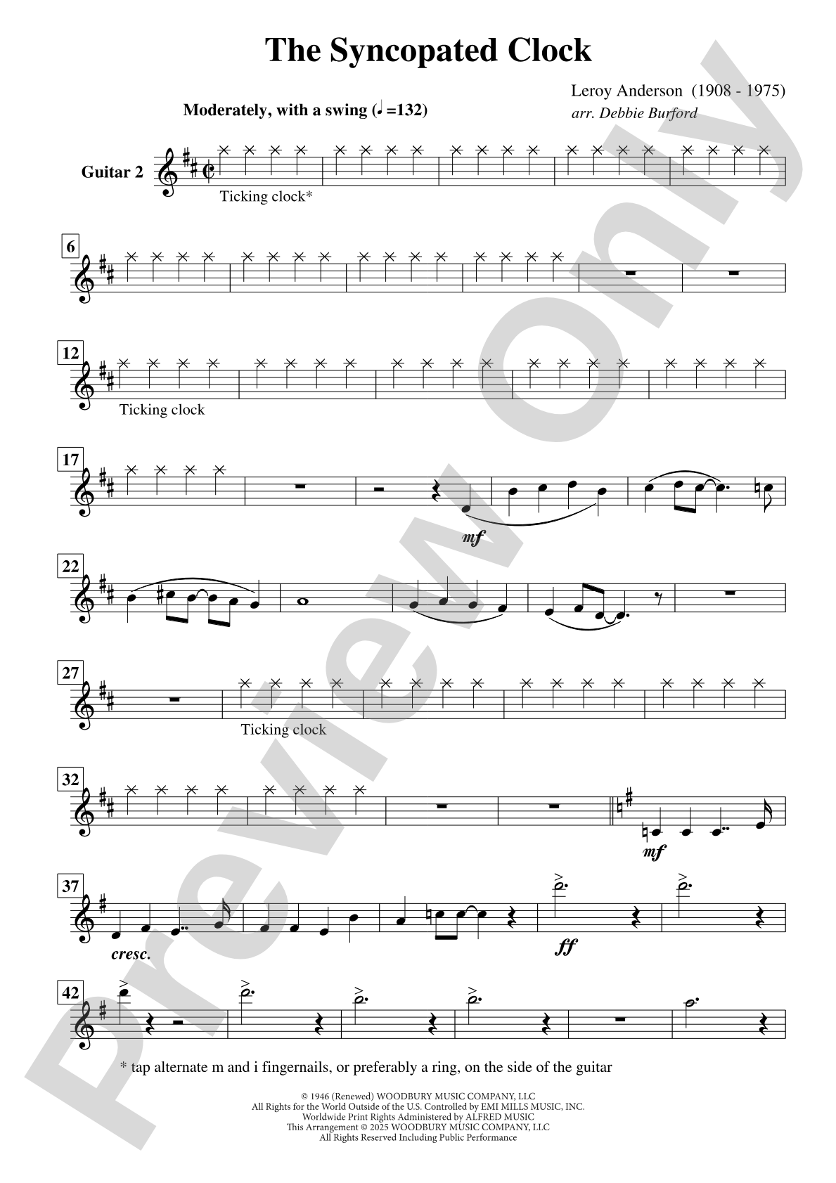 The Syncopated Clock: Guitar 2