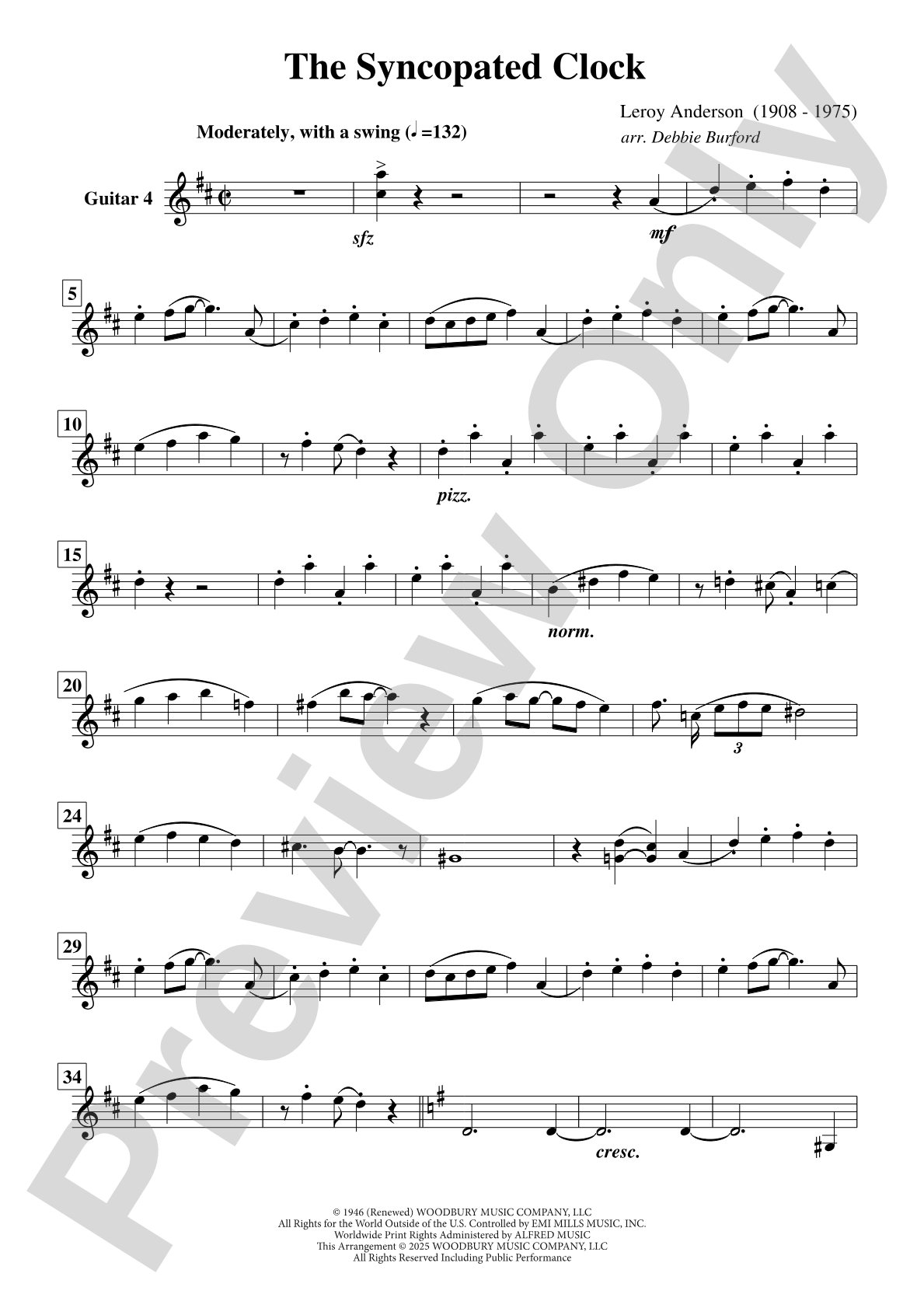 The Syncopated Clock: Guitar 4
