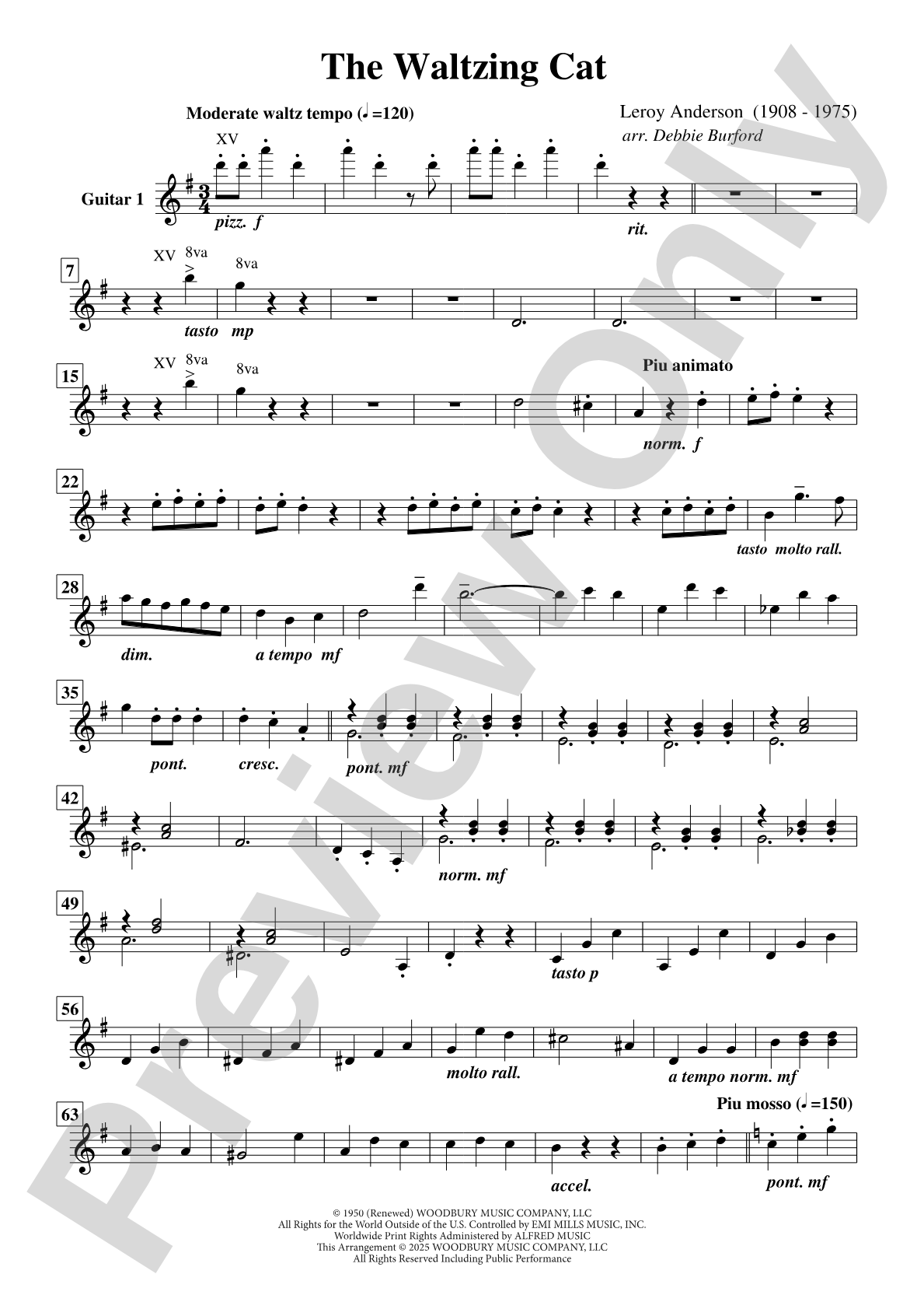 The Waltzing Cat: Guitar 1