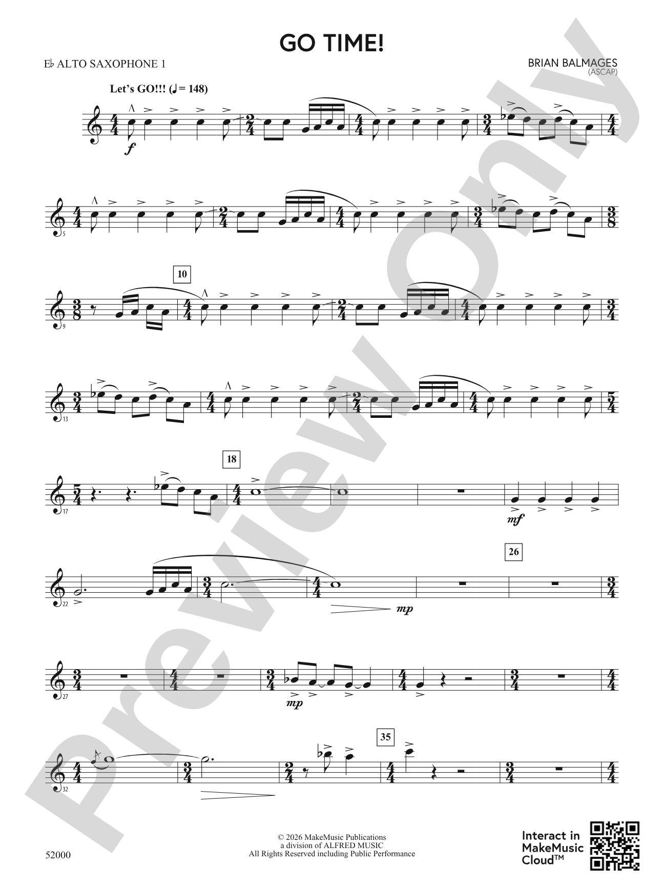 Go Time!: E-flat Alto Saxophone