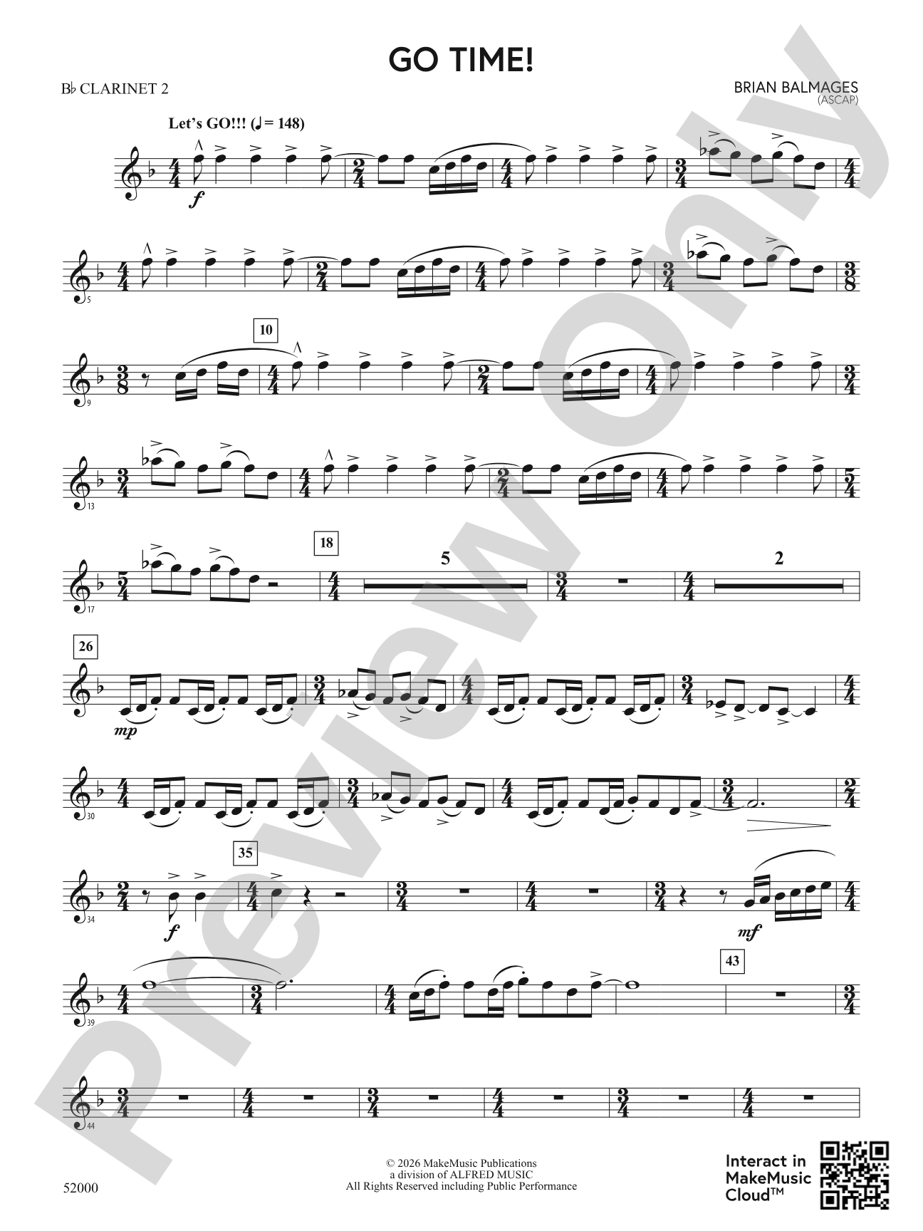 Go Time!: 2nd B-flat Clarinet