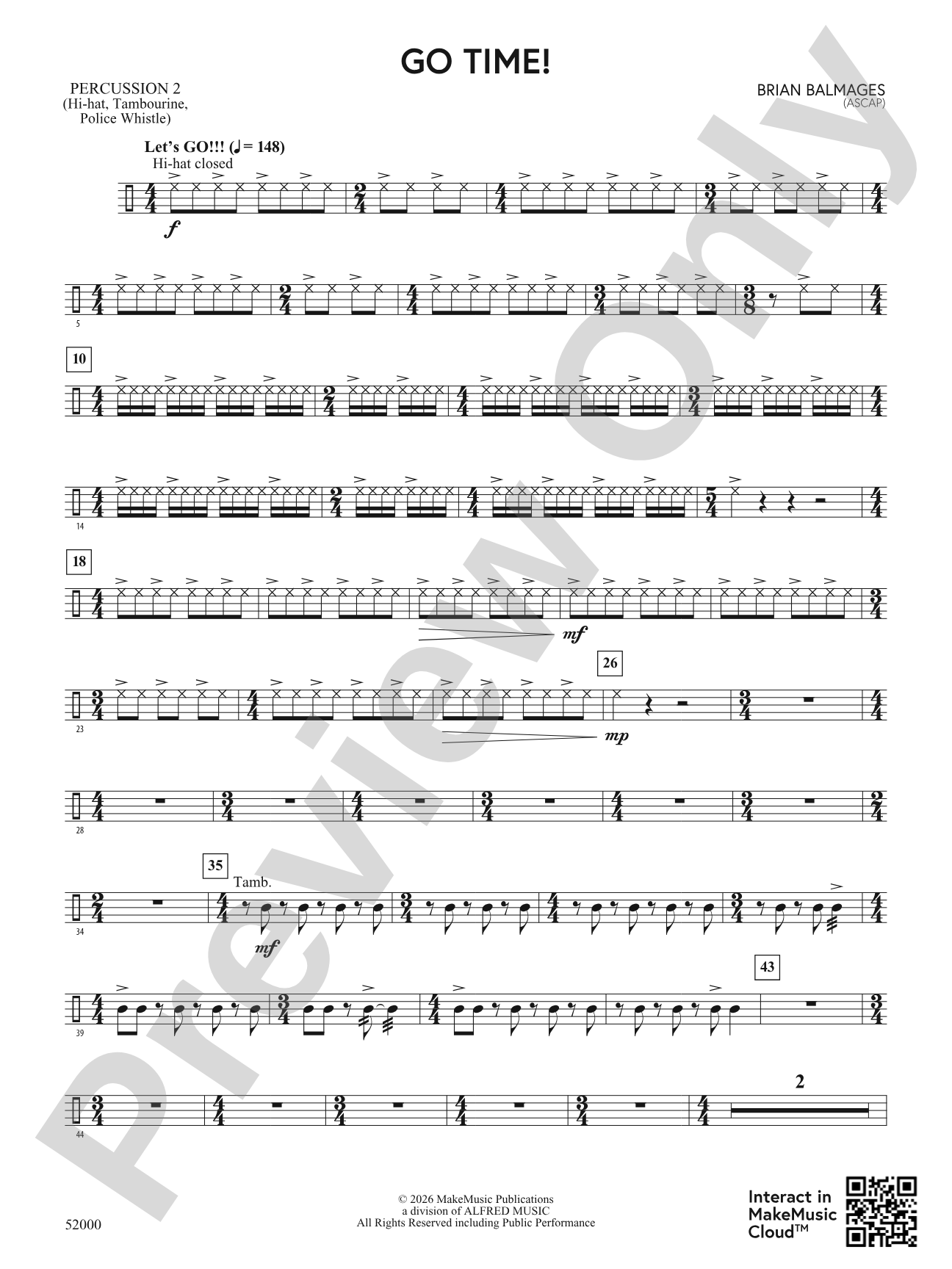 Go Time!: 2nd Percussion