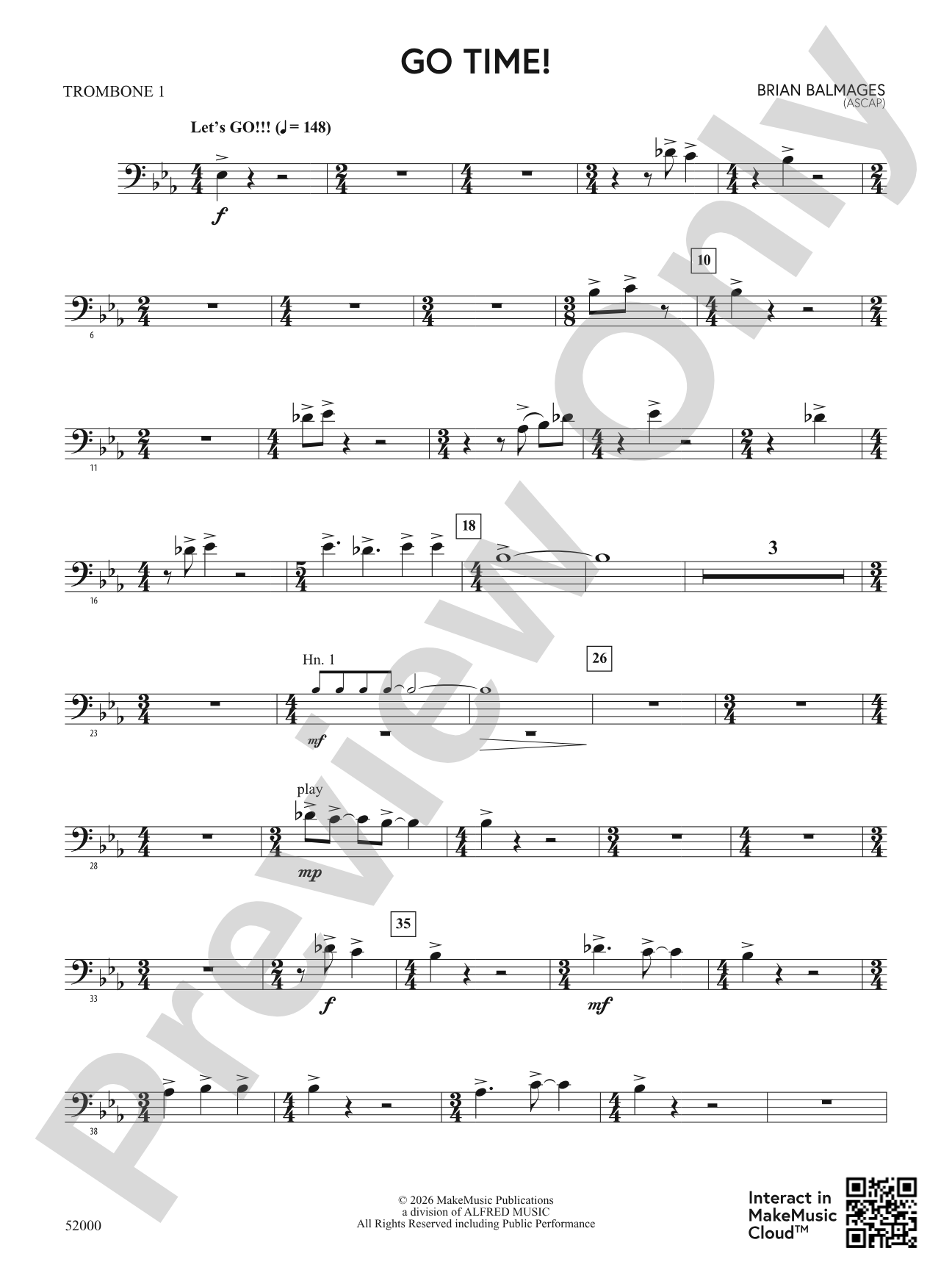 Go Time!: 1st Trombone