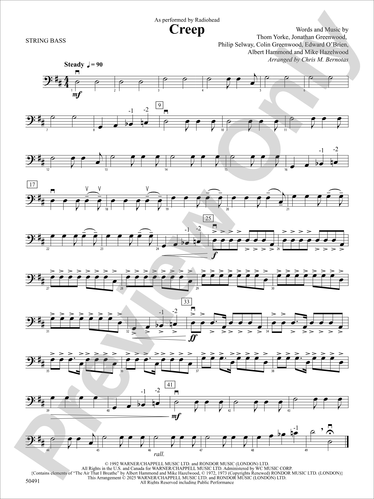 Creep: String Bass