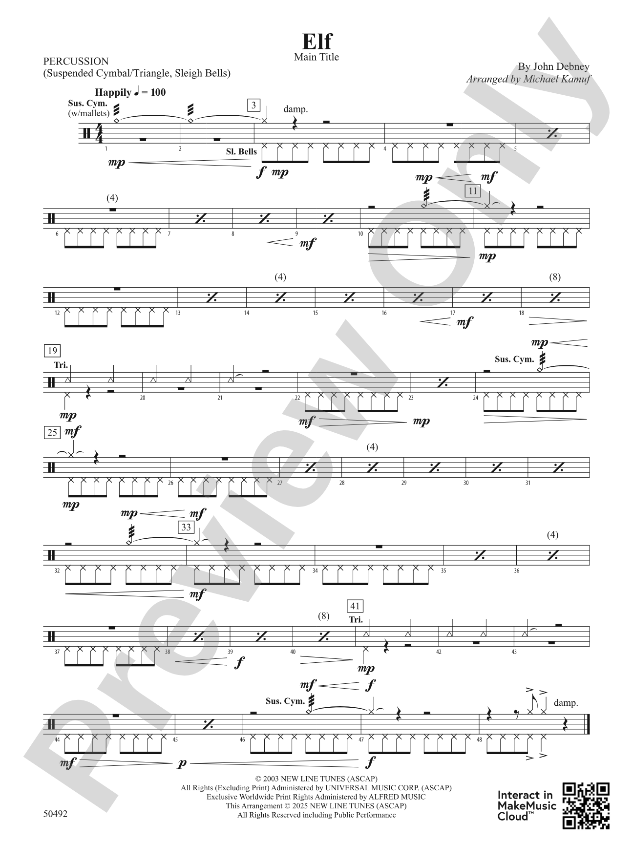 Elf: 1st Percussion