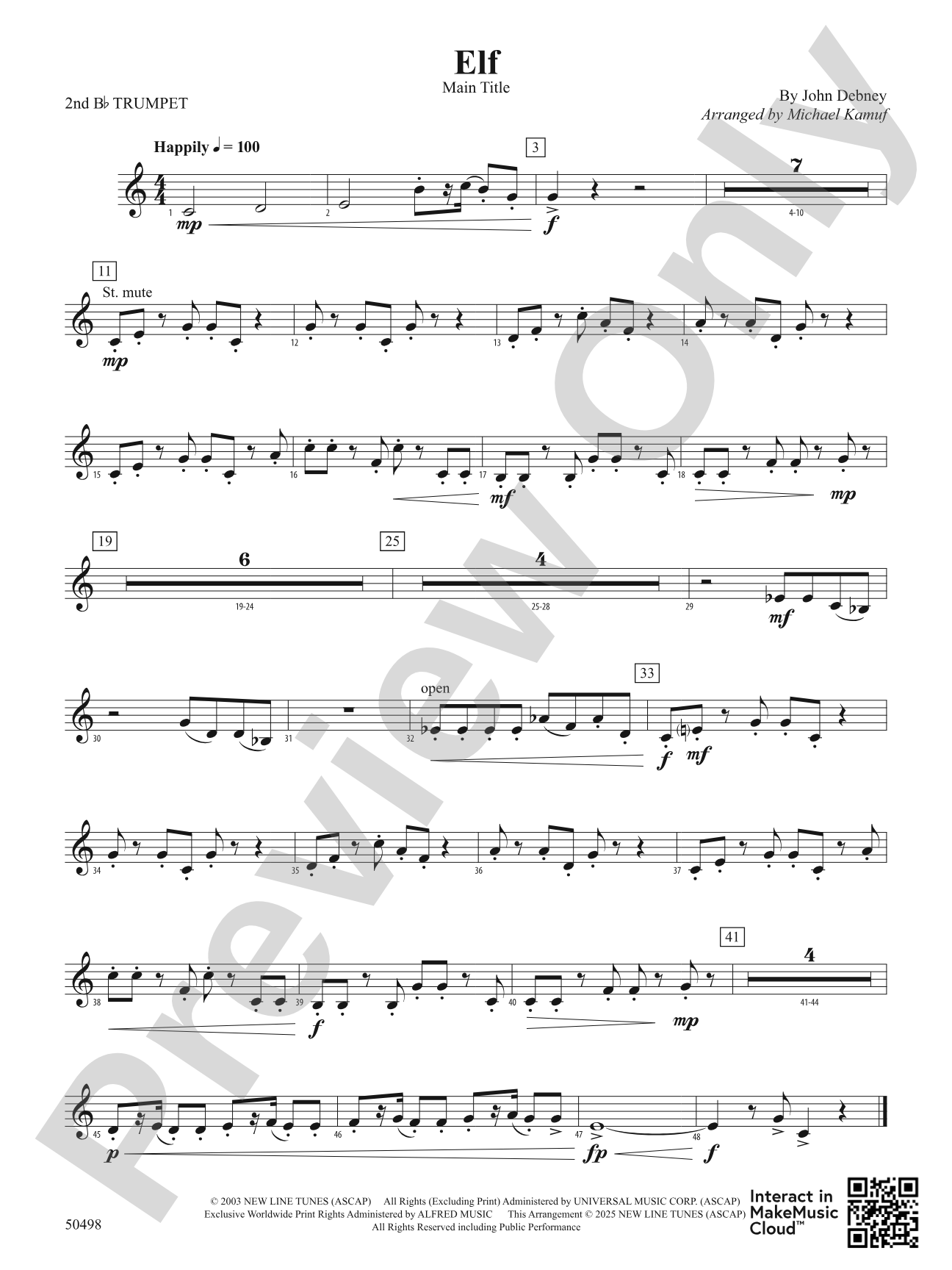 Elf: 2nd B-flat Trumpet