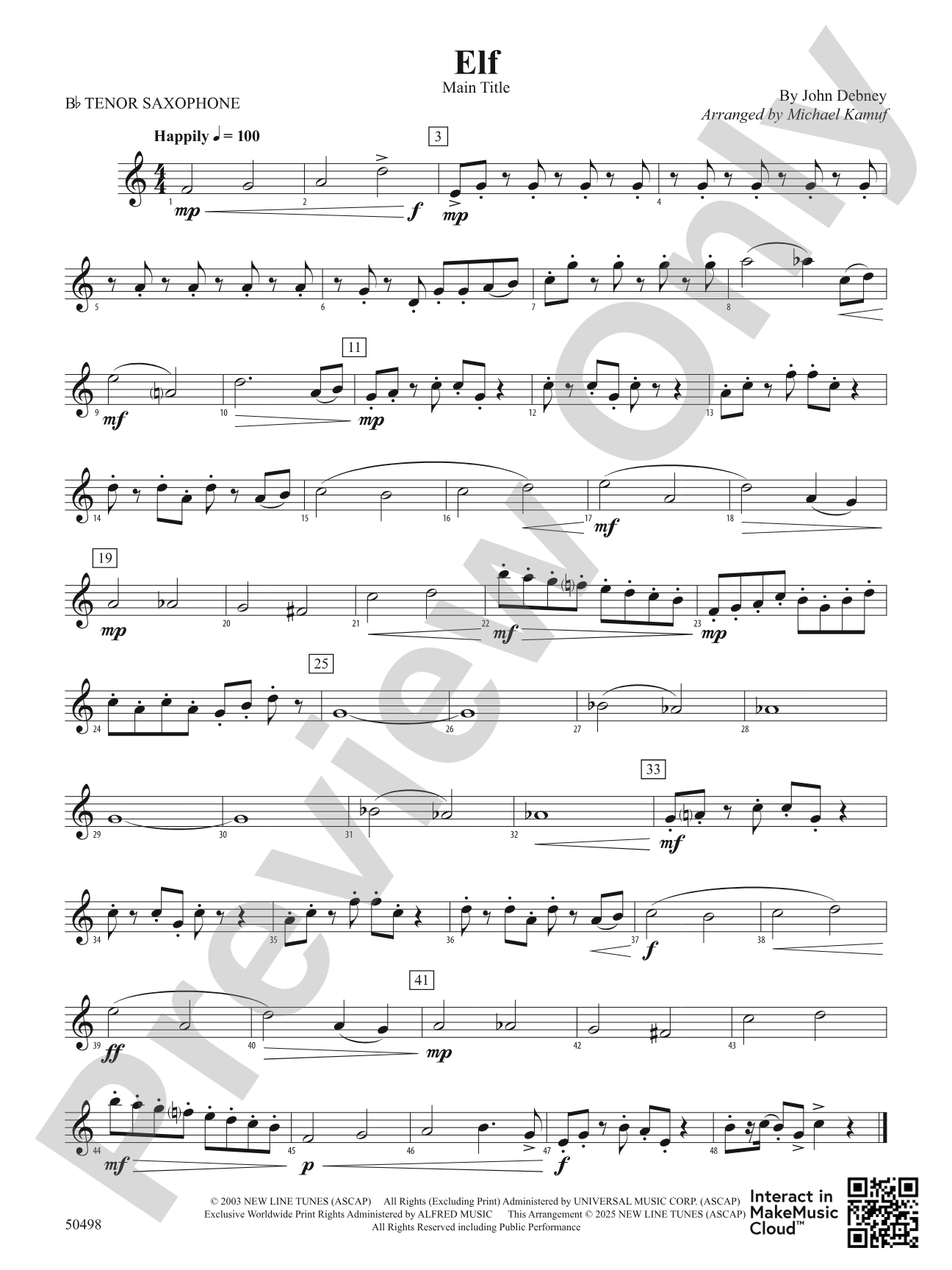 Elf: B-flat Tenor Saxophone