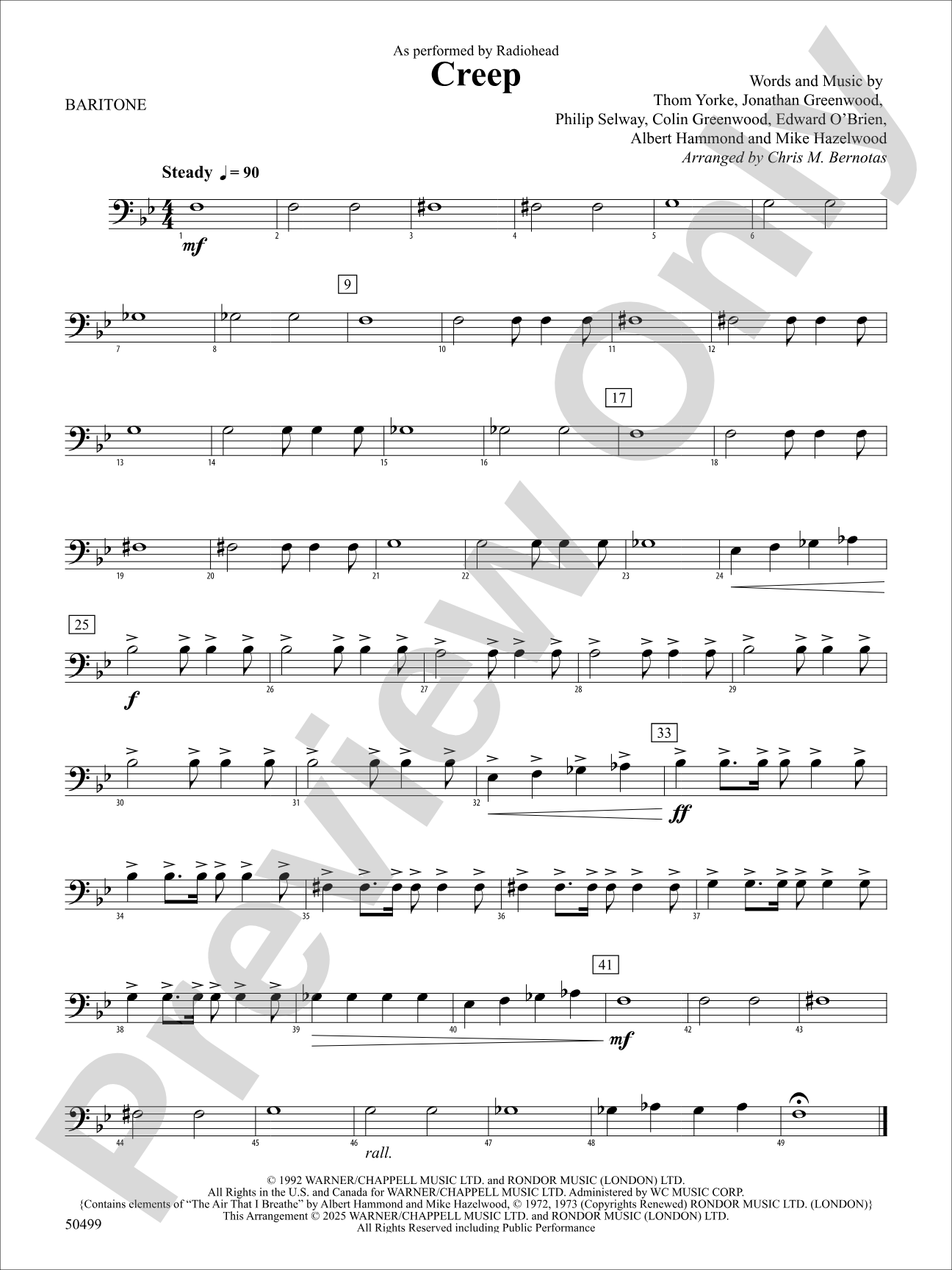 Creep: Baritone B.C.